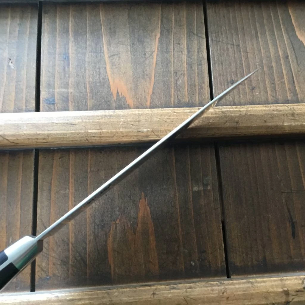 Ashi Hamono Ginga 180mm Santoku Swedish Stainless Western Handle With Saya - Image 8