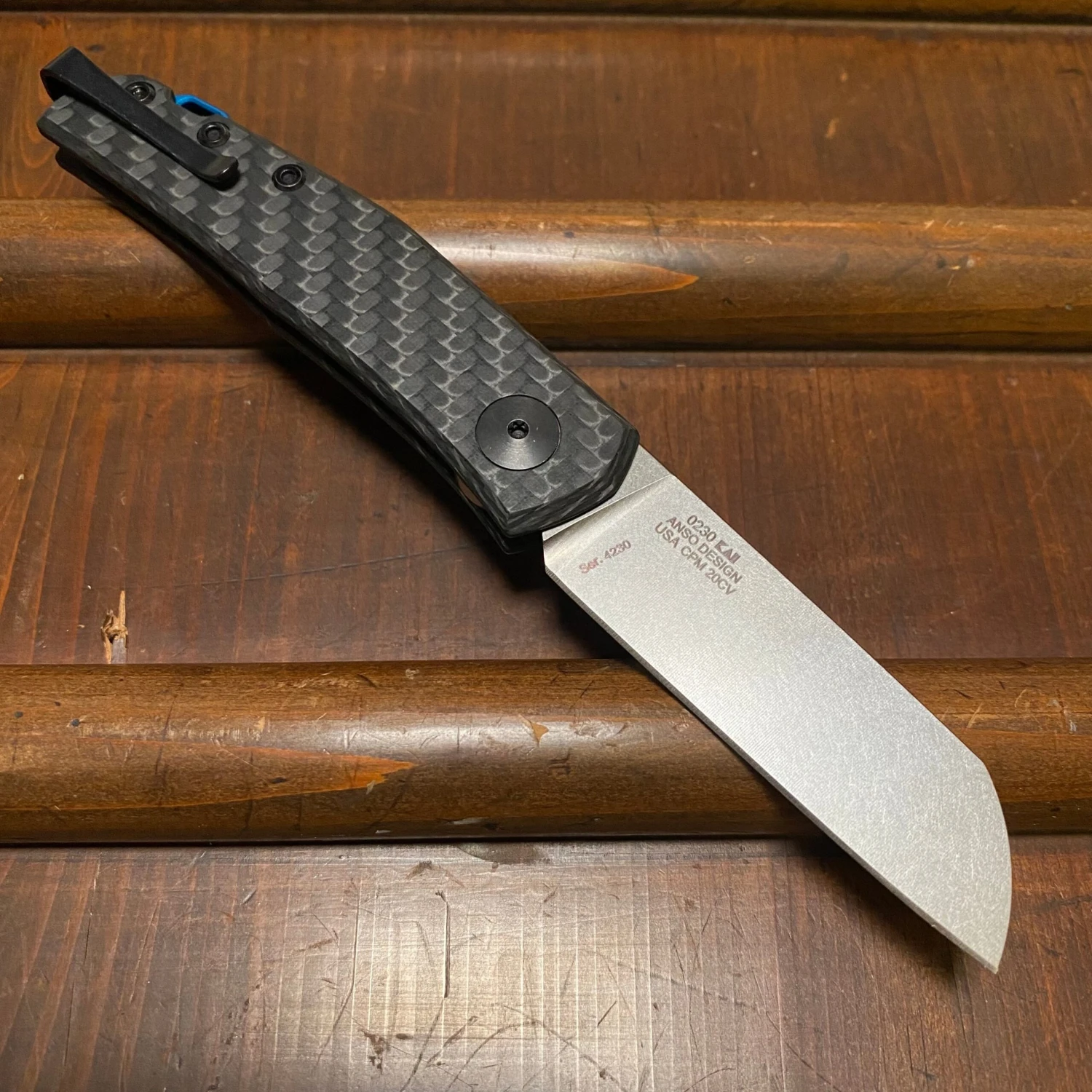Zero Tolerance 0230 Anso Carbon Fiber - Sheepsfoot Slipjoint - Image 2
