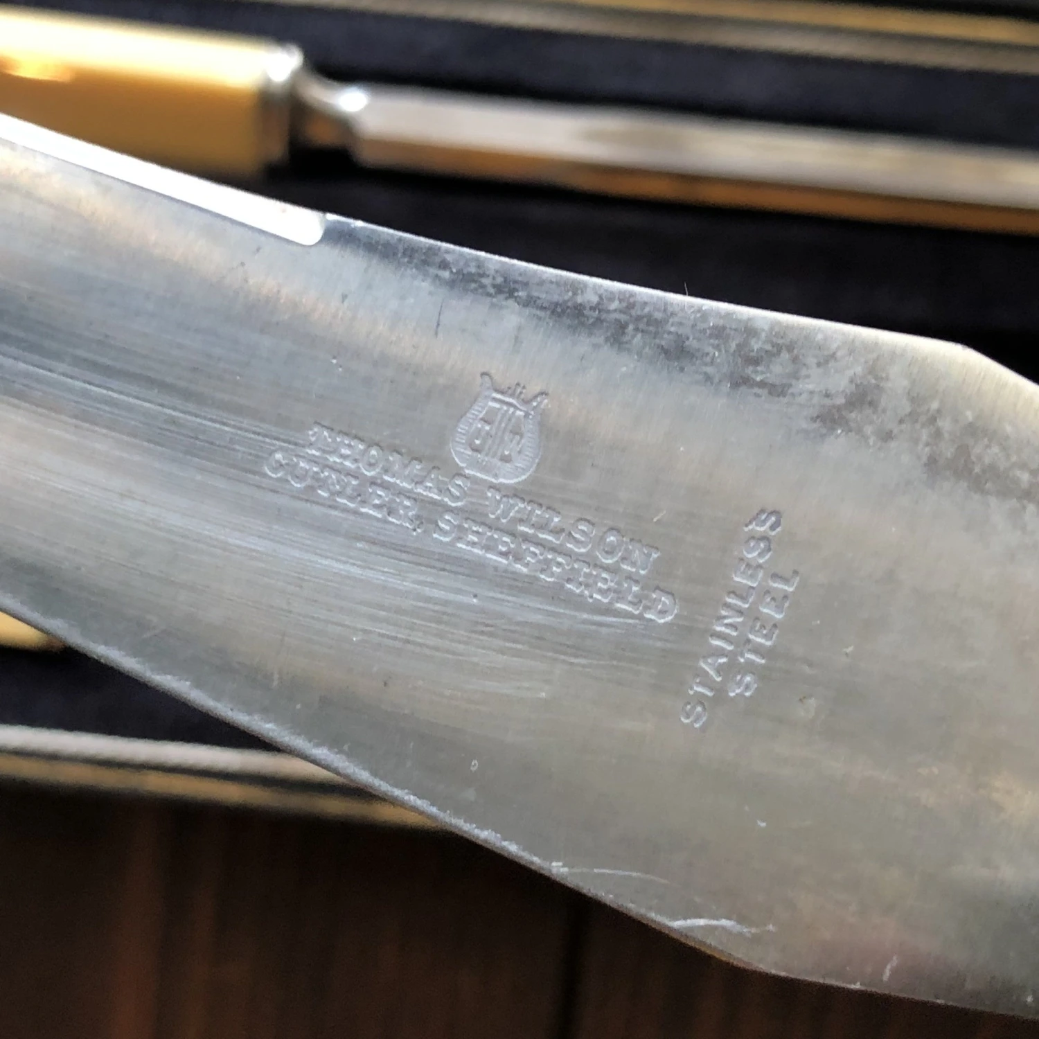 Vintage Thomas Wilson Carving Set Sheffield England 1920s Celluloid - Image 4