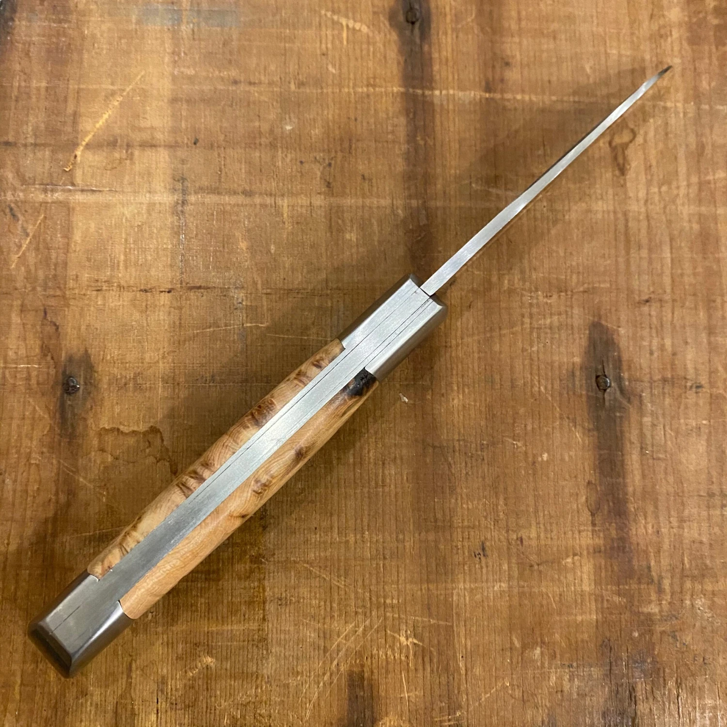 Au Sabot Roquefort 11cm Pocket Knife Stainless Juniper 2 Bolsters - Image 3