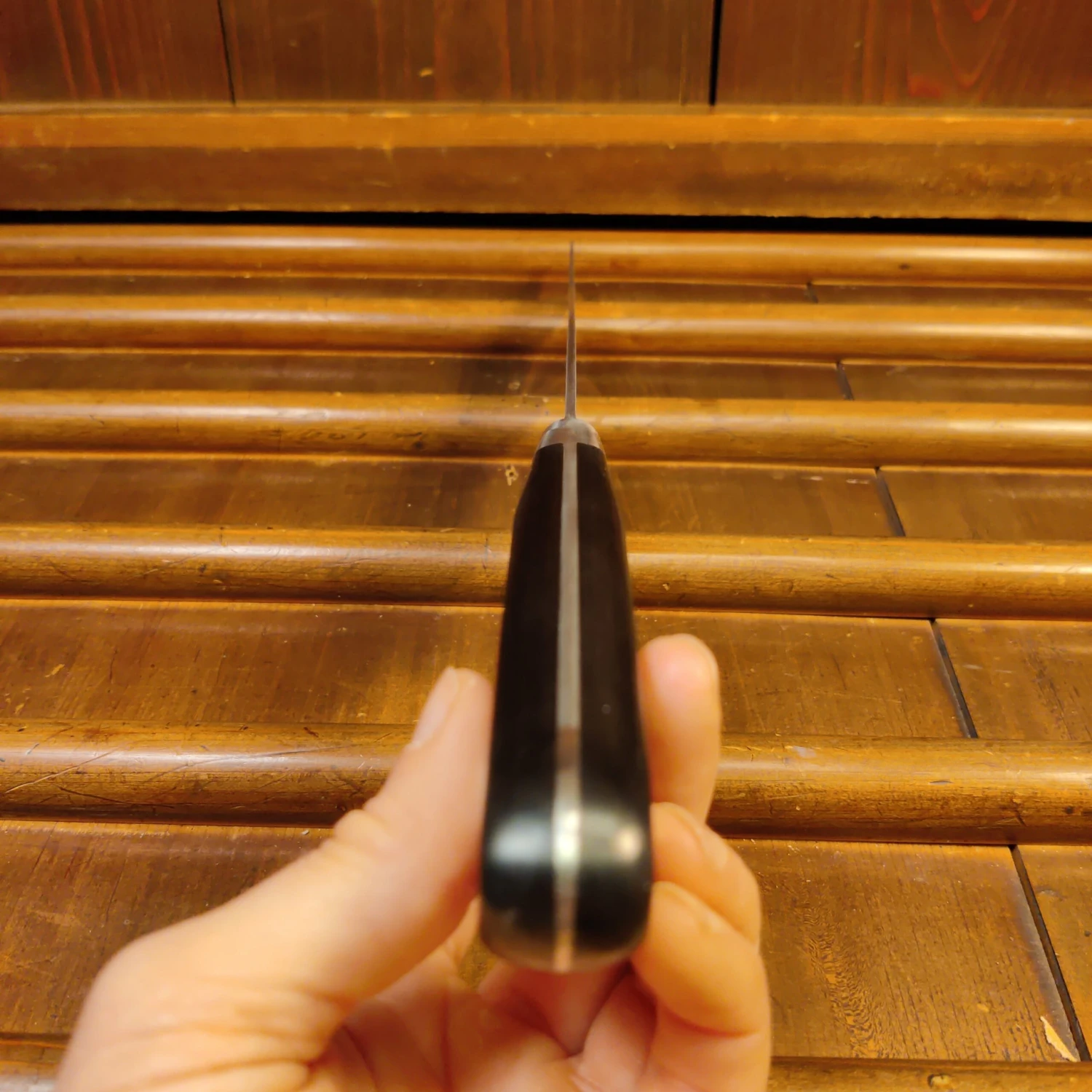 Ashi Hamono Ginga 240mm Sujihiki Swedish Stainless Western Handle With Saya - Image 4