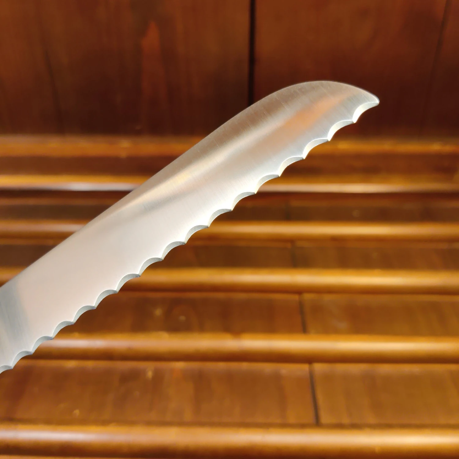 Masumitsu 250mm Bread Knife AUS8 Pakka - Image 7