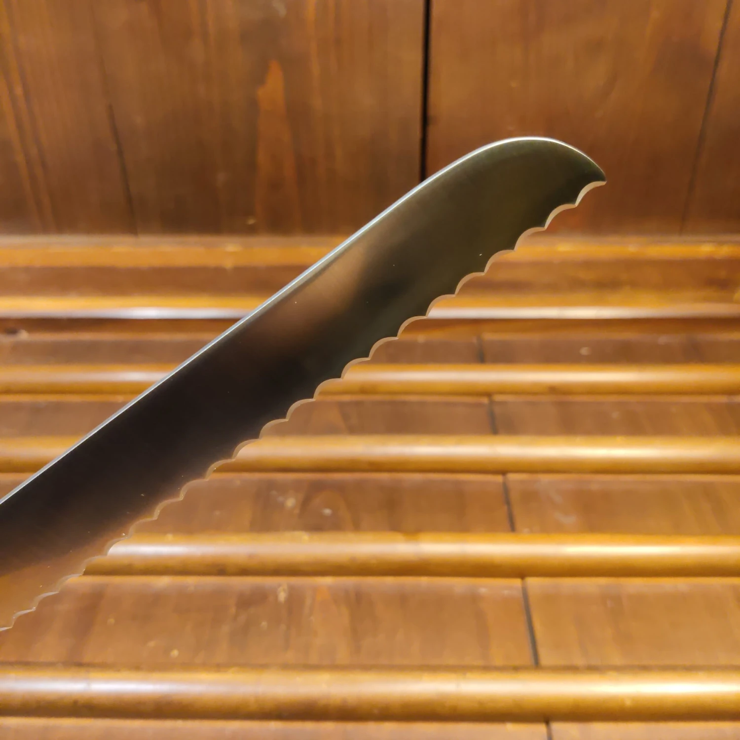 Masumitsu 250mm Bread Knife AUS8 Pakka - Image 8