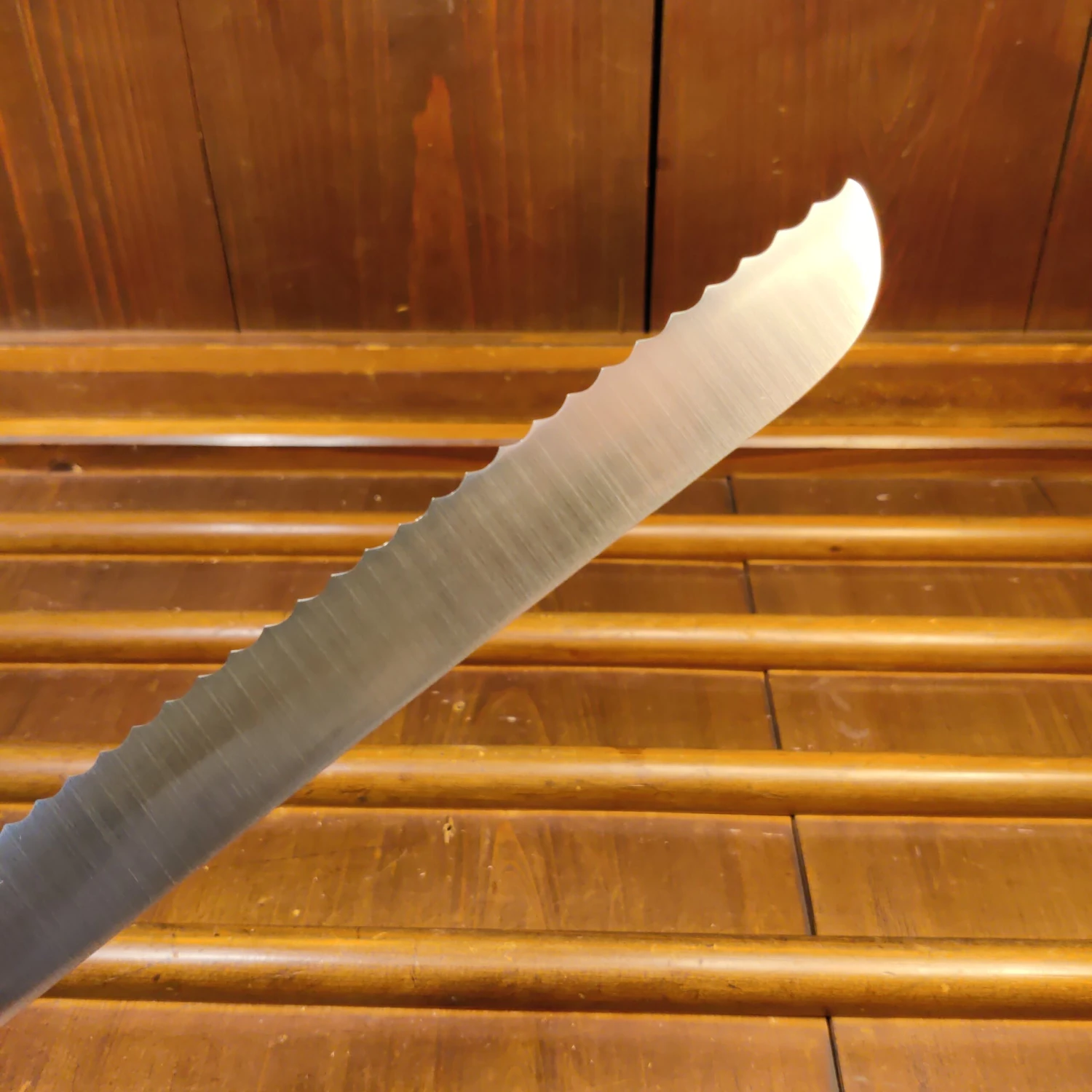 Masumitsu 250mm Bread Knife AUS8 Pakka - Image 9