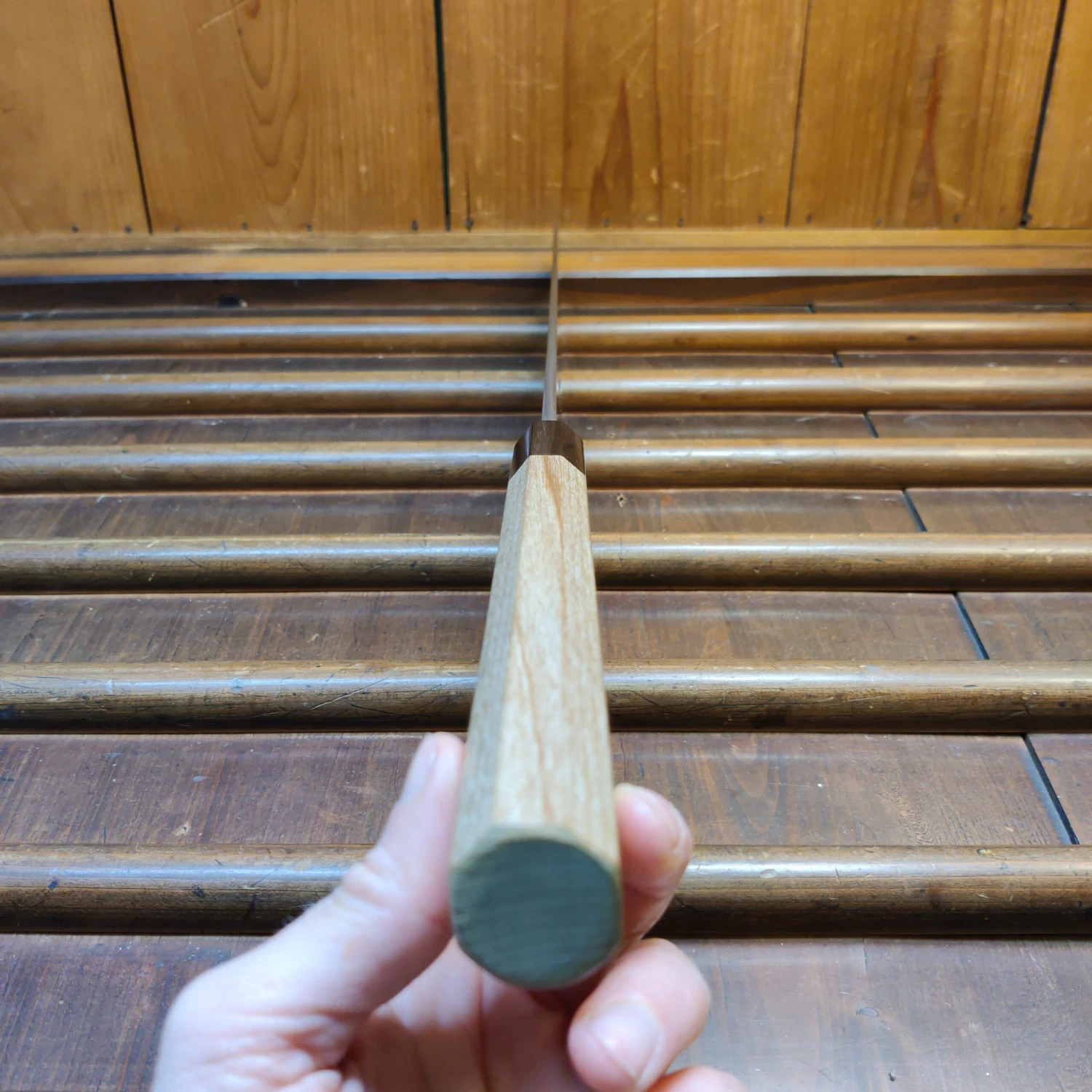 Yoshikane Hamono 330mm Sakimaru Takobiki Shirogami 1 Ho Horn - Image 4