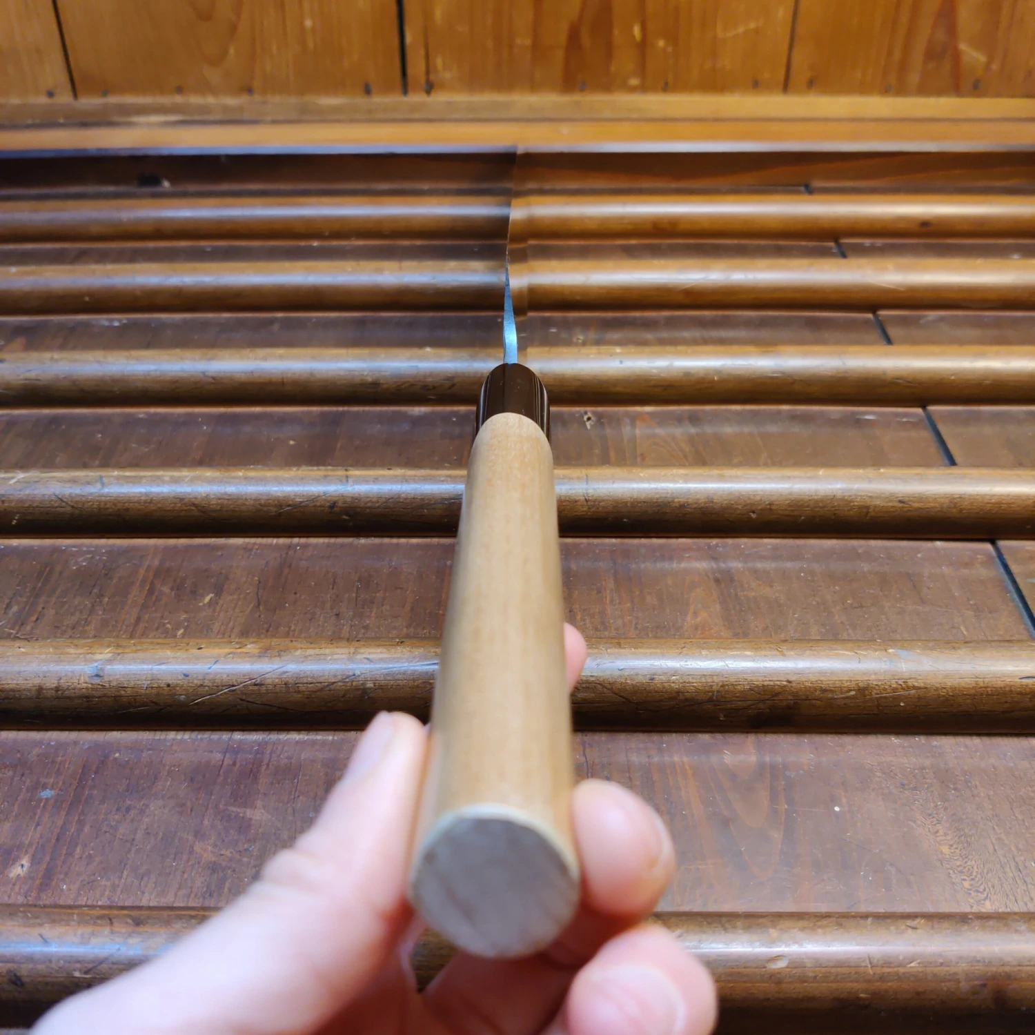 Yoshikane Hamono 300mm Yanagi Shirogami 1 Ho Horn - Image 5