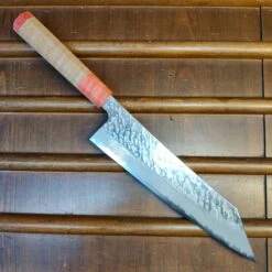 Nigara Hamono 240mm Kiritsuke Gyuto VG10 Suminagashi Tsuchime Maple