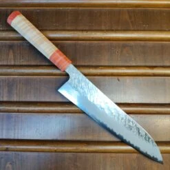 Nigara Hamono 240mm Gyuto VG10 Suminagashi Tsuchime Maple