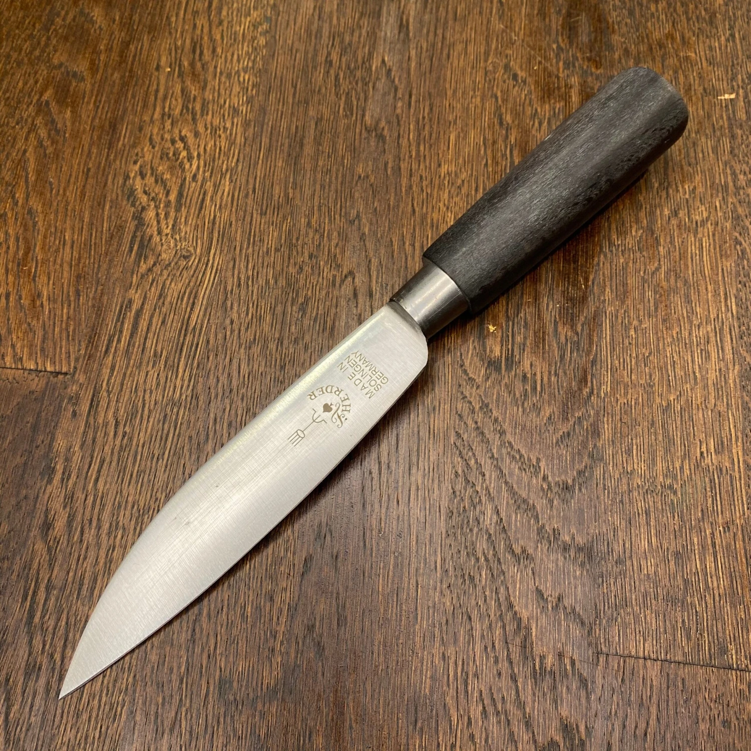 Friedr Herder 5.5” Old Farmer’s Knife Carbon Steel Black Beech