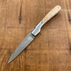 Fontenille Pataud Sperone 12cm Pocket Knife Curly Birch With Corkscrew