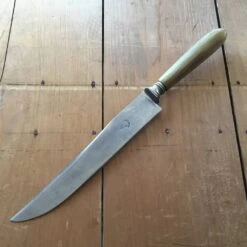 Vintage FD French Carving Knife Acier Fondu Carbon Steel & Horn
