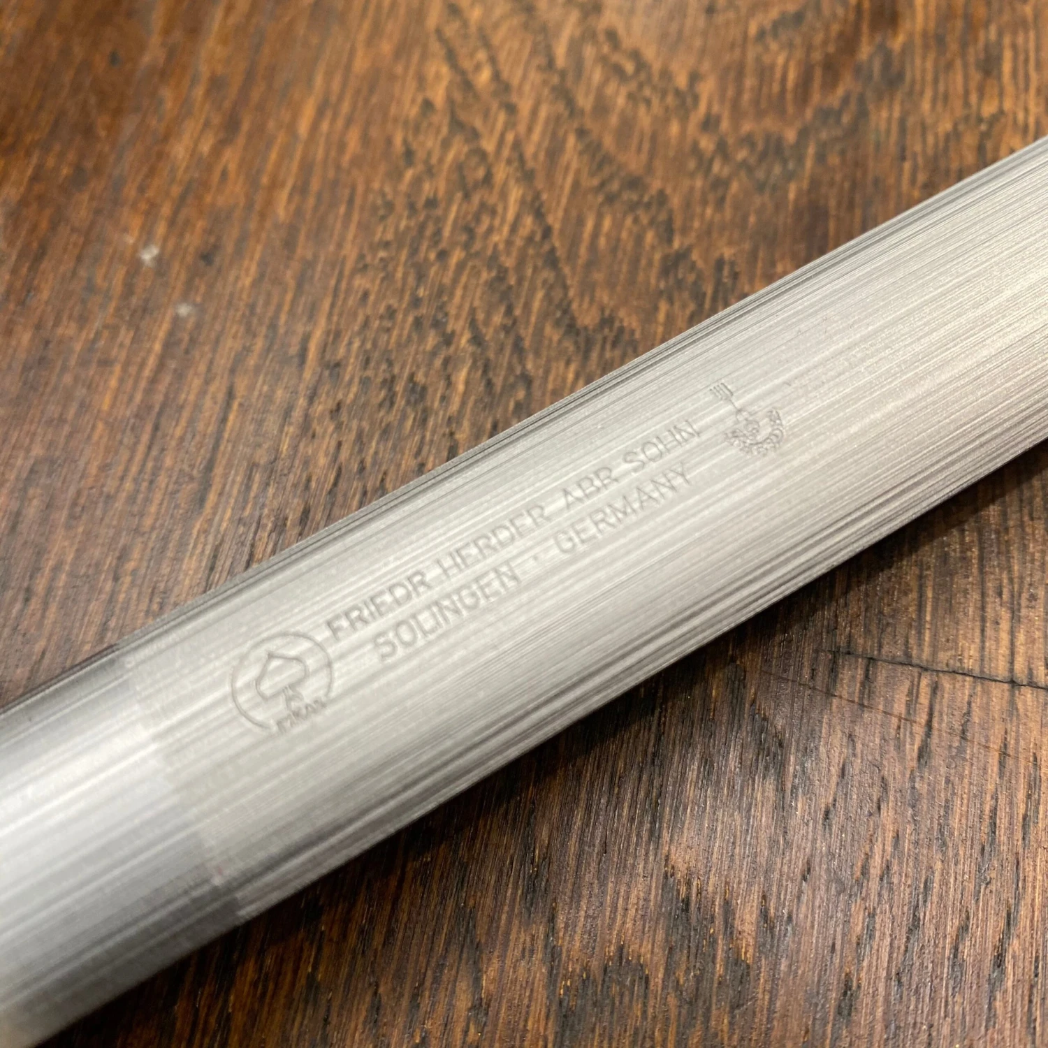 Friedr Herder 12” 3/4” Oval Sharpening Steel - Image 2