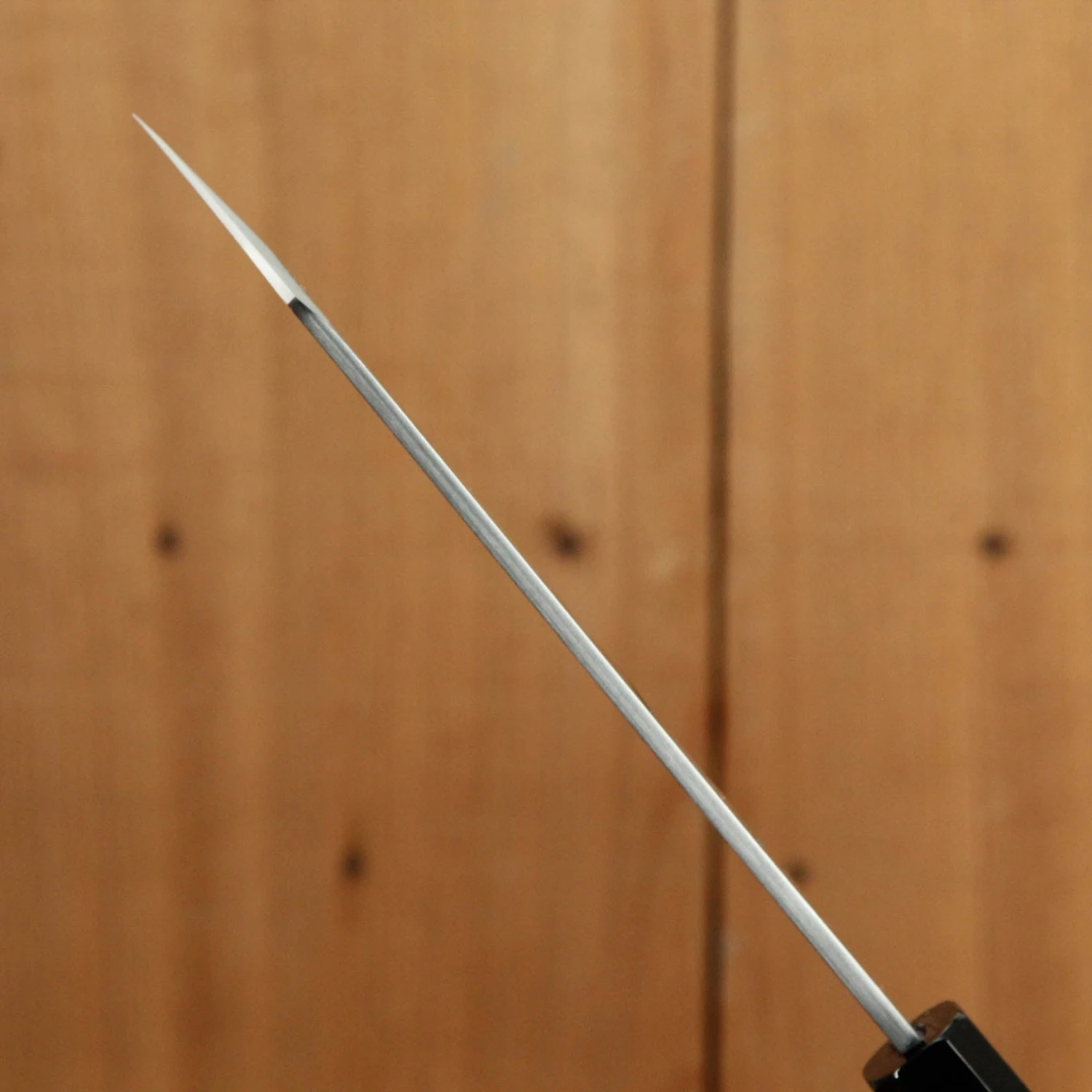 Hatsukokoro Shirasagi 180mm Kiritsuke Gyuto Single Bevel Shirogami 2 Angled Wenge - Image 7