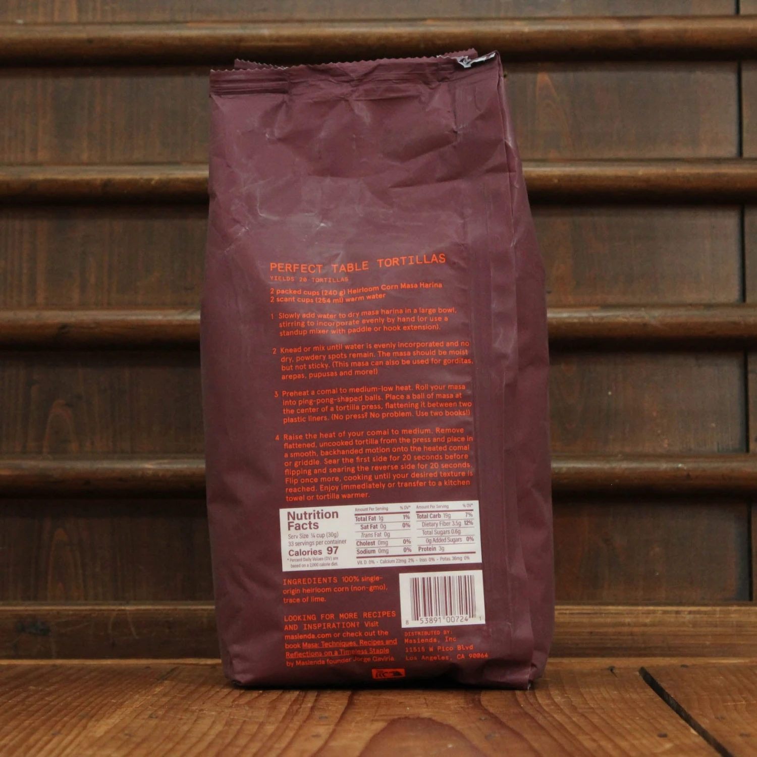 Masienda Heirloom Red Corn Masa Harina - 1kg - Image 2