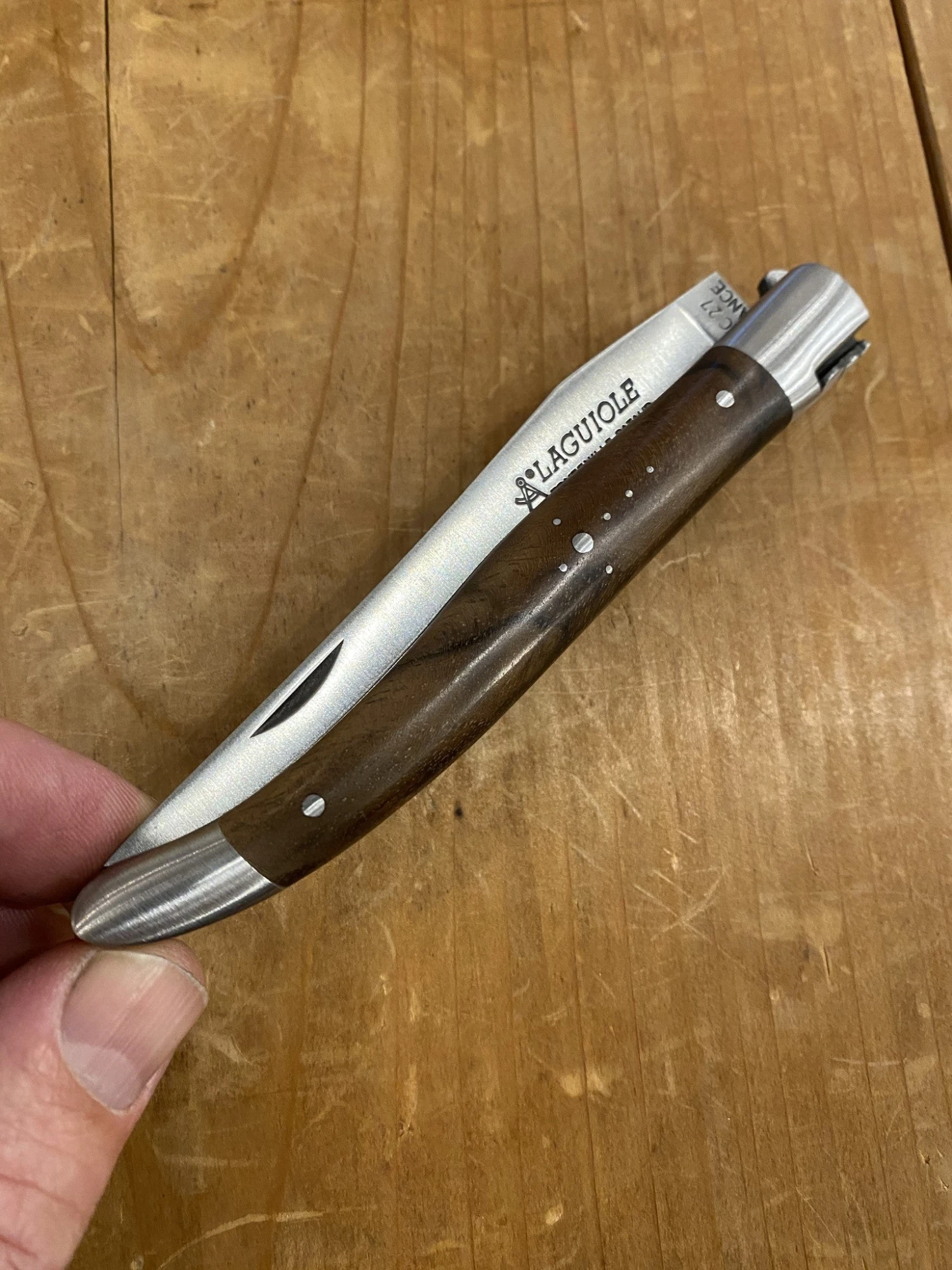 Fontenille Pataud Laguiole Essential 12cm Pocket Knife Walnut - Image 2