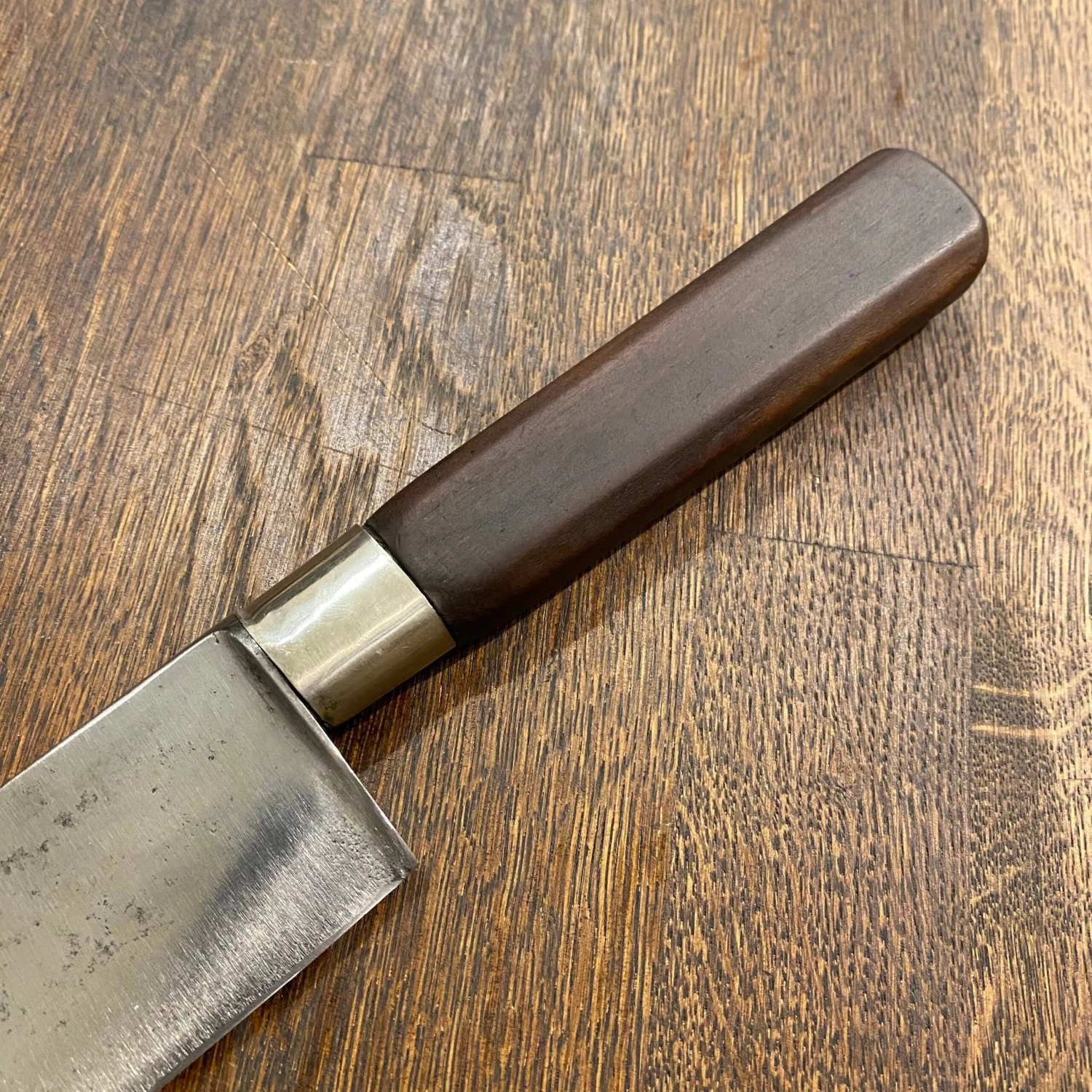 Vintage M Schlesinger Berlin 11.75” Chef Knife Carbon Steel 19th C? - Image 2