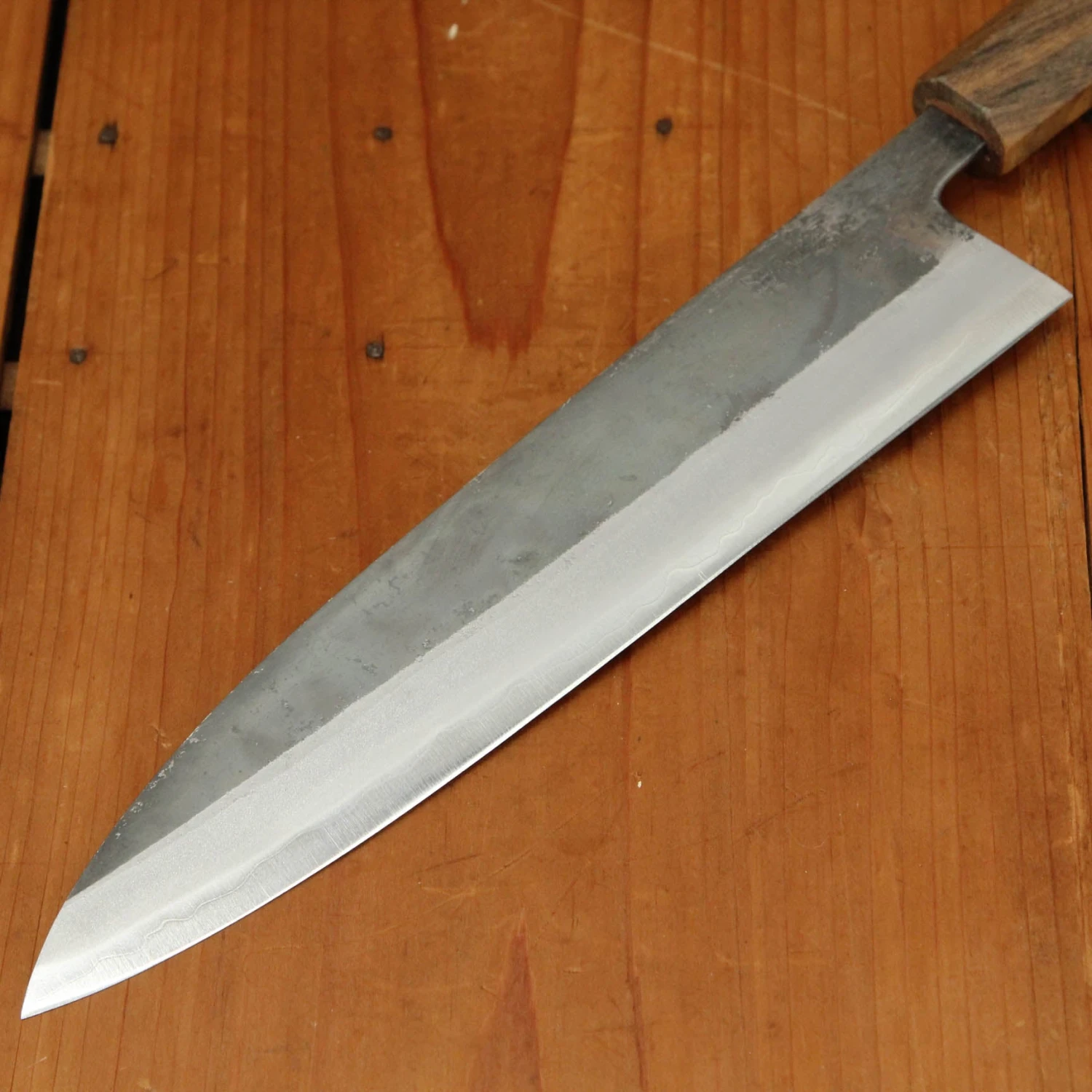 Hatsukokoro Kurosagi 240mm Gyuto AS Kurouchi Carbon 3 Layers Bubinga Handle - Image 3