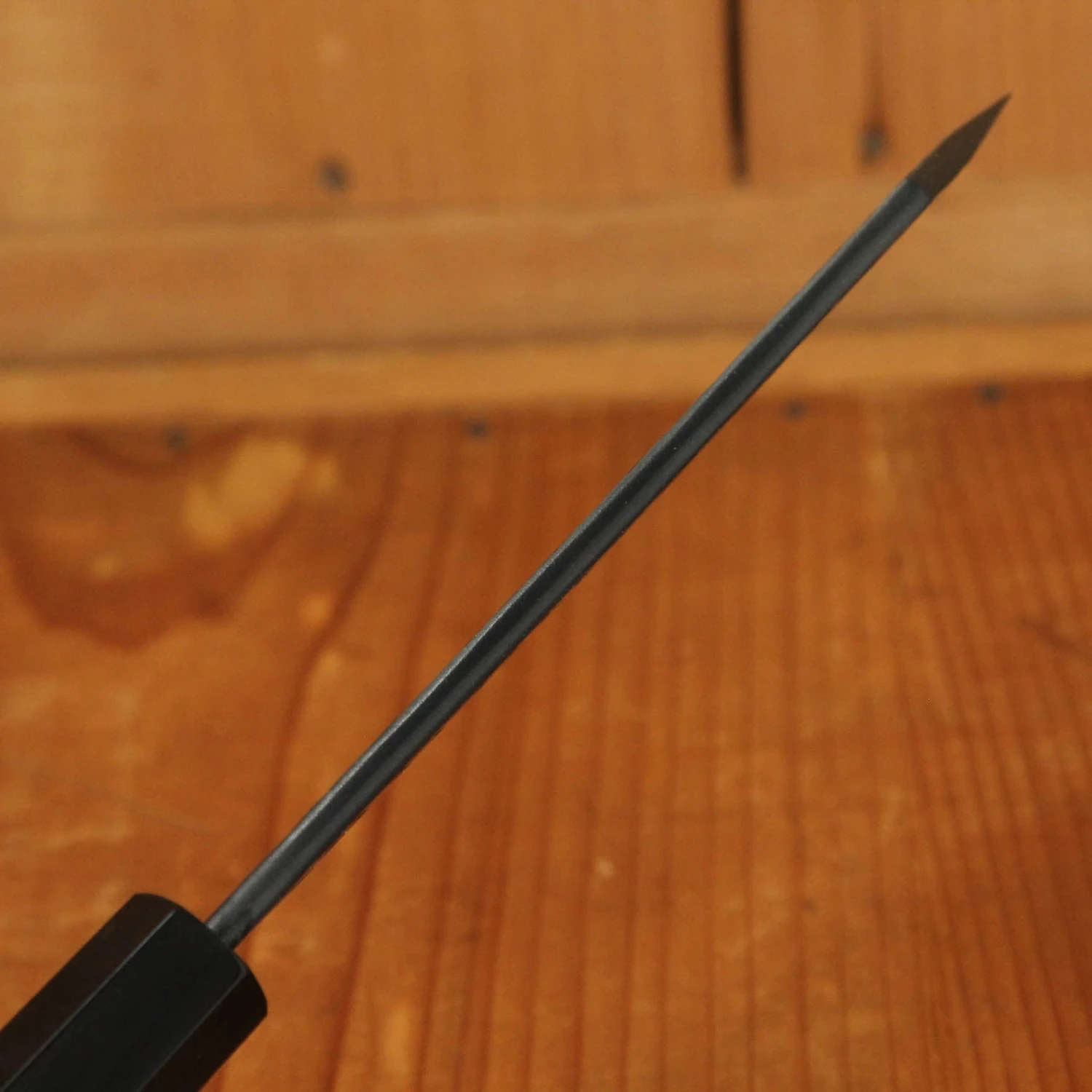 Nigara Hamono 150mm Honesuki Kaku SG2 Kurouchi Tsuchime Wenge Handle - Image 8