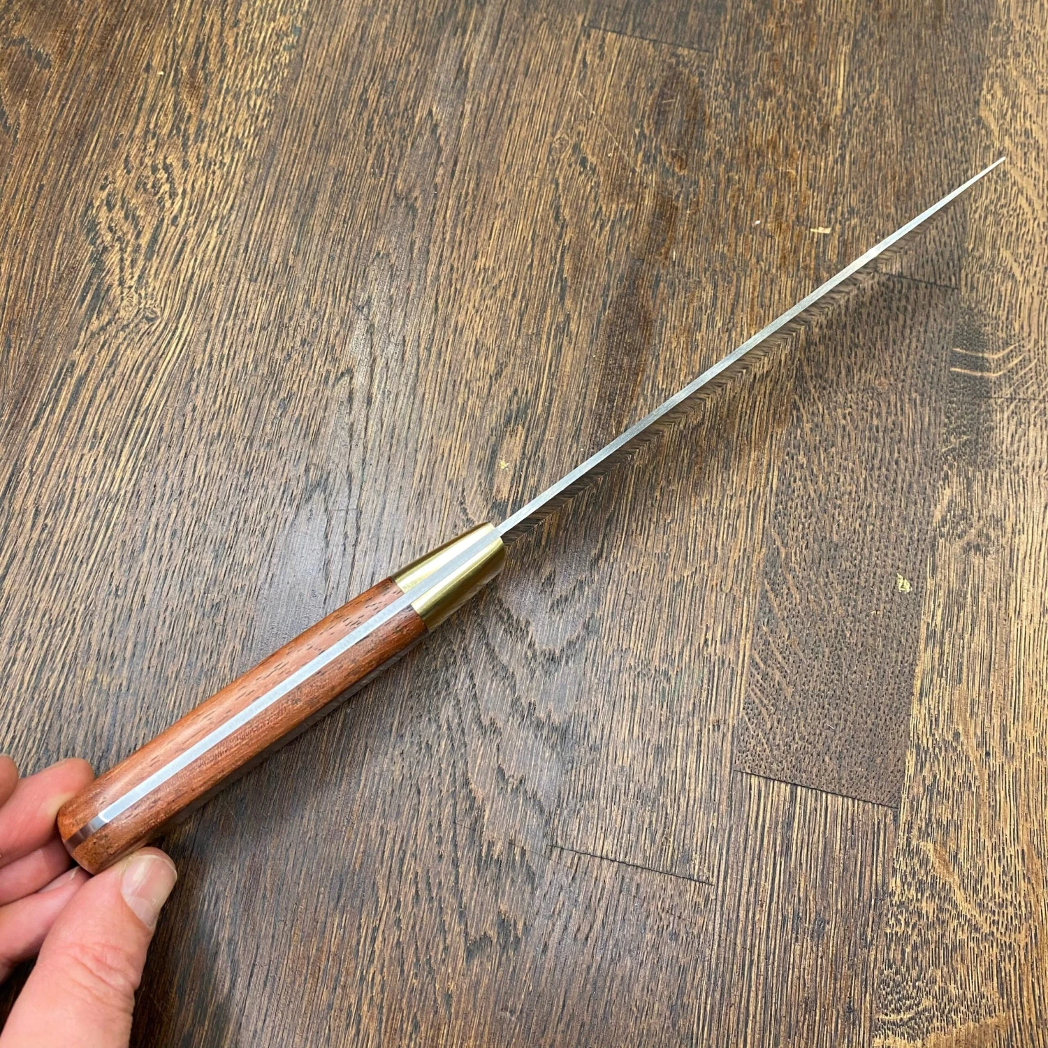 Friedr Herder 7” Old Pattern Bullnose Stainless Steel Brass Bolster - Image 3