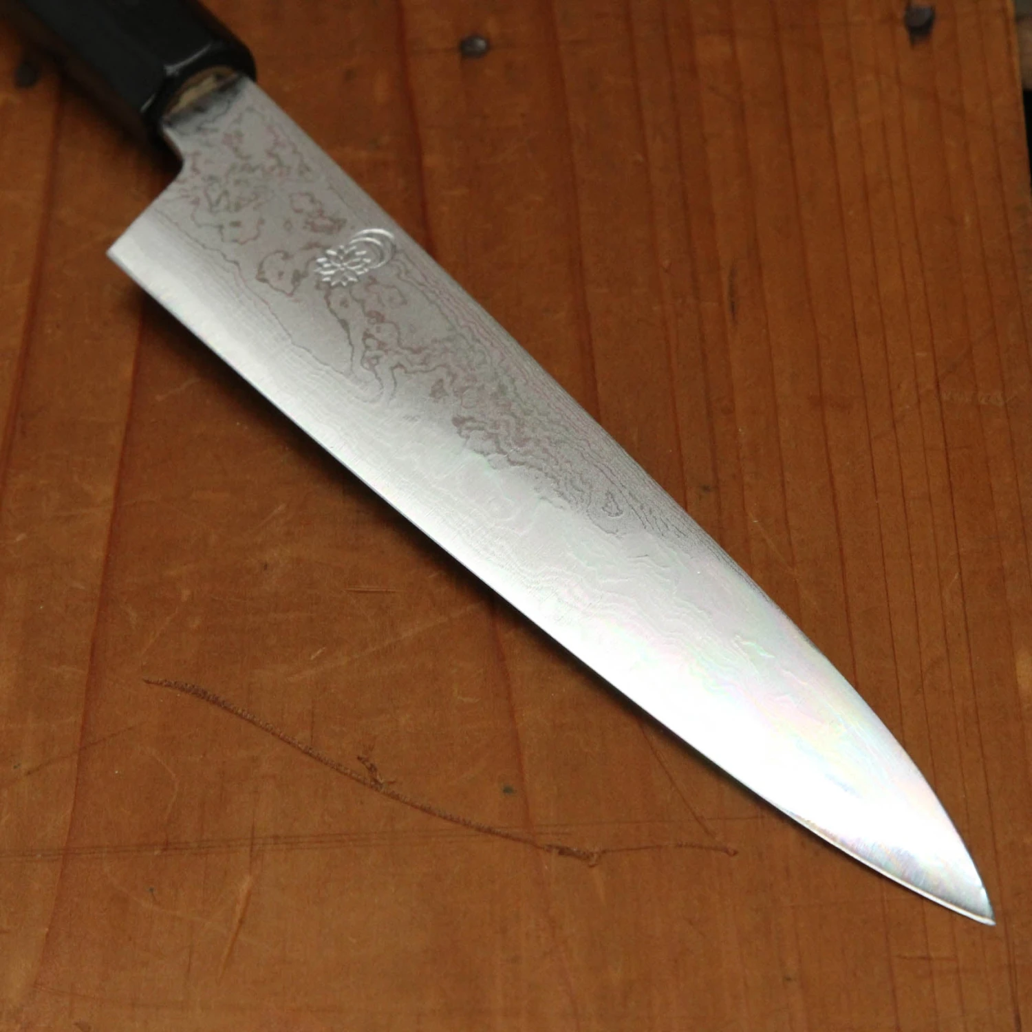 Sakai Kikumori Kikuzuki Uzu 150mm Petty Aogami 1 With Saya - Image 4