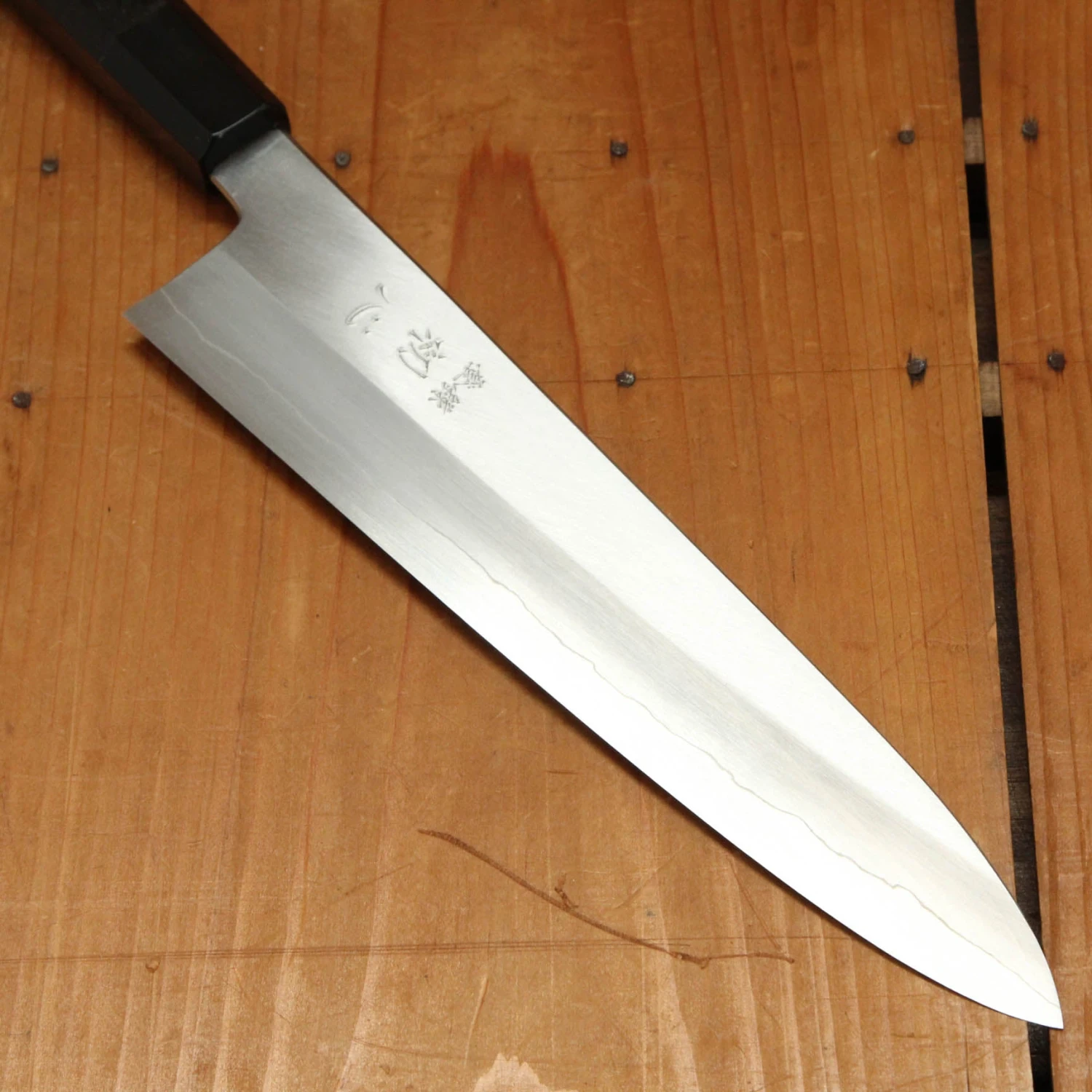 Hatsukokuro Nakagawa 240mm Gyuto Ginsanko Ebony Handle - Image 2