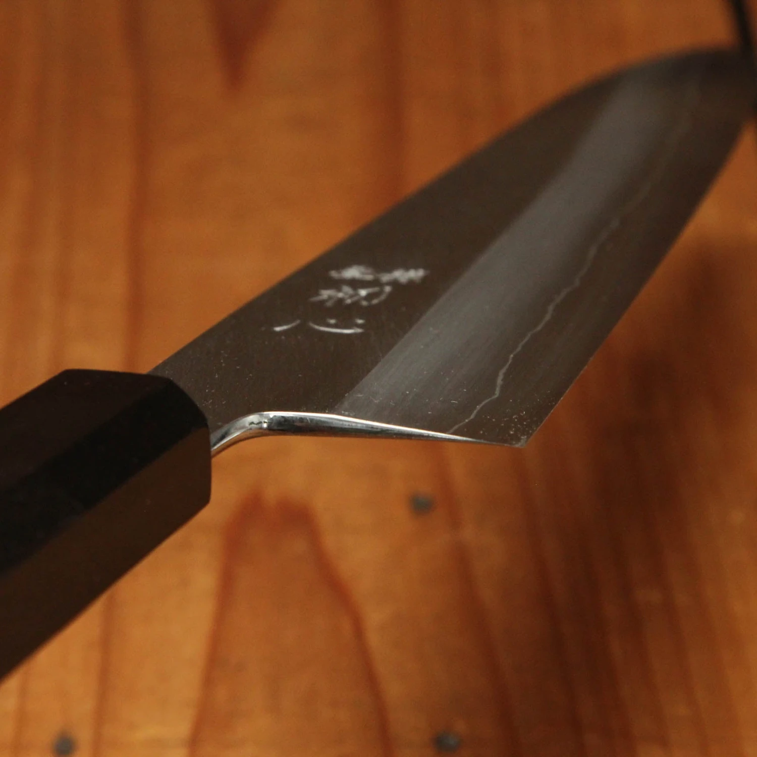 Hatsukokuro Nakagawa 240mm Gyuto Ginsanko Ebony Handle - Image 7