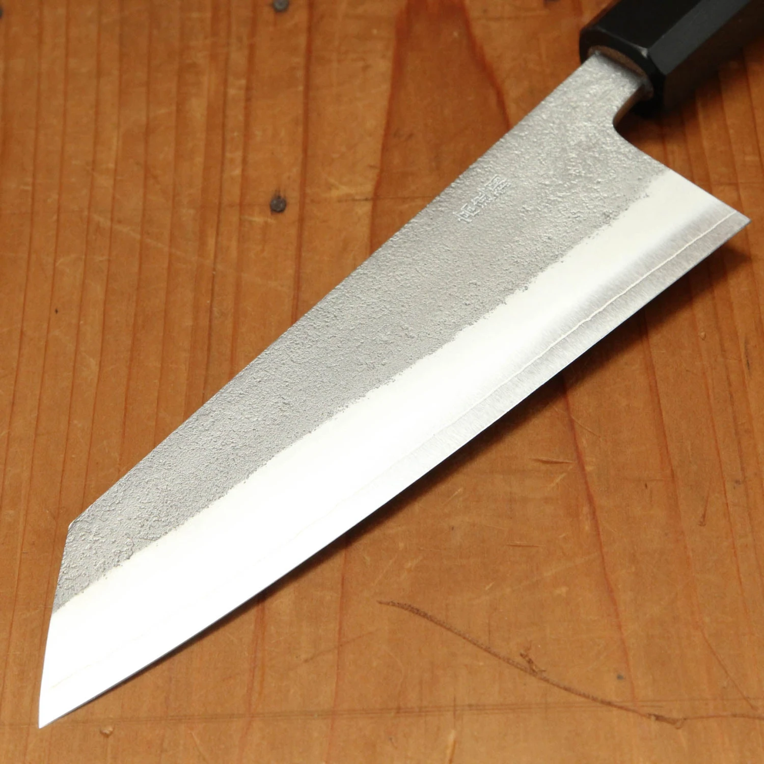 Yoshikane Hamono 165mm Bunka SKD Nashiji Teak Handle - Image 4