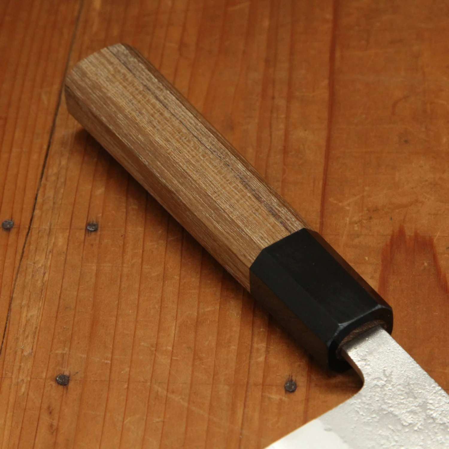 Yoshikane Hamono 165mm Bunka Shirogami 2 Nashiji Teak Handle - Image 2