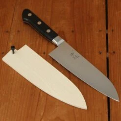 Ashi Hamono Ginga 165mm Santoku Swedish Stainless Western Handle With Saya