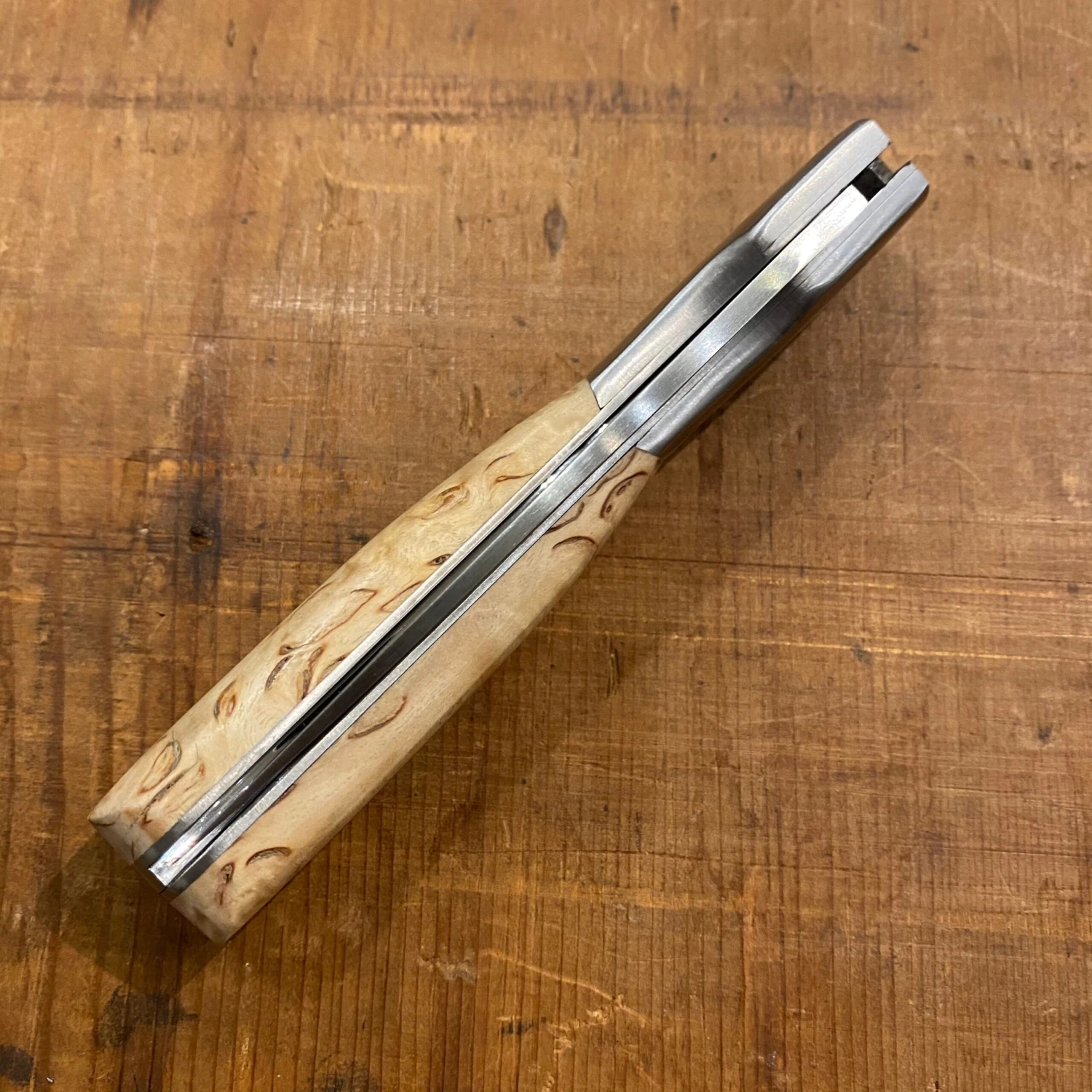 Fontenille Pataud Sperone 12cm Pocket Knife Curly Birch With Corkscrew - Image 5