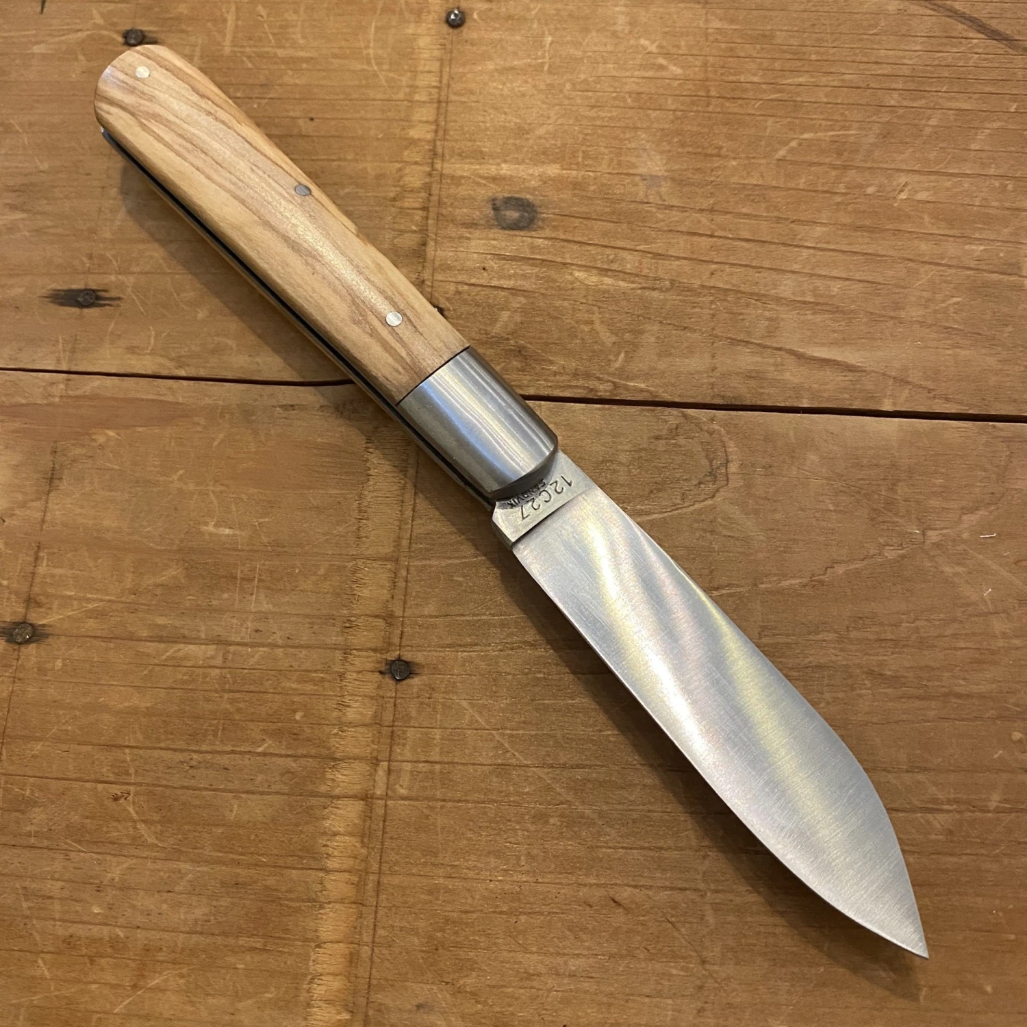 Au Sabot Garonnais 10.5cm Pocket Knife Stainless Olive - Image 2