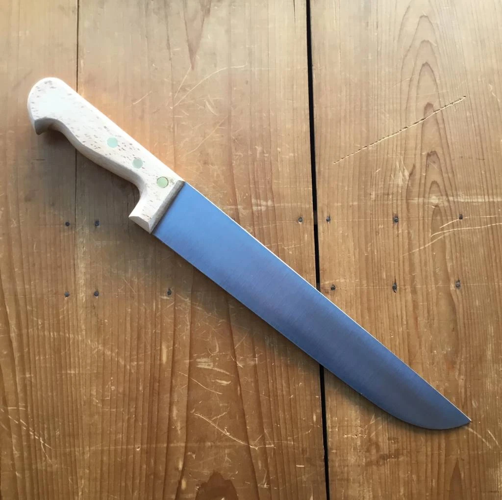 K Sabatier 12" / 30cm Boucher Carbon Steel Beech Handle - Image 2