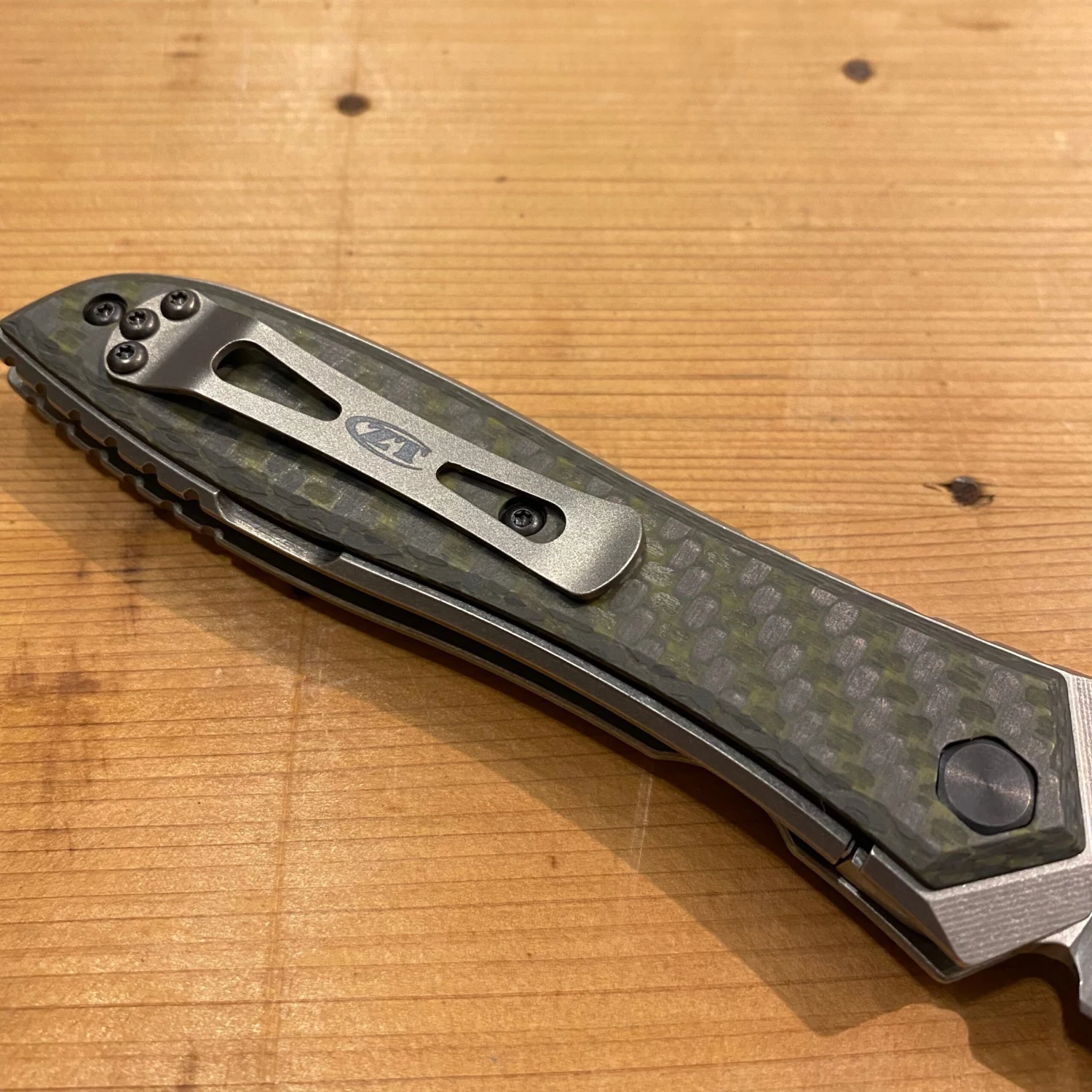Zero Tolerance 0640 Emerson Titanium/Carbon Fiber Handle - Frame Lock - Image 2