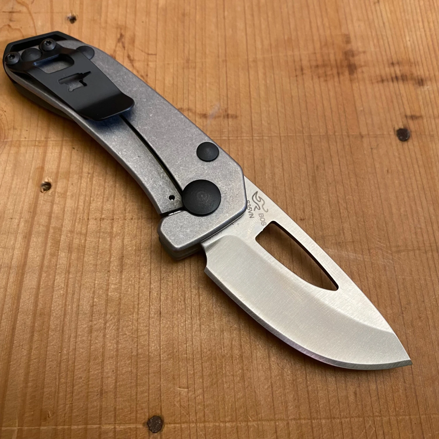 Buck Knives Buck 417 Budgie Frame Lock - Green Natural G10 - Image 2