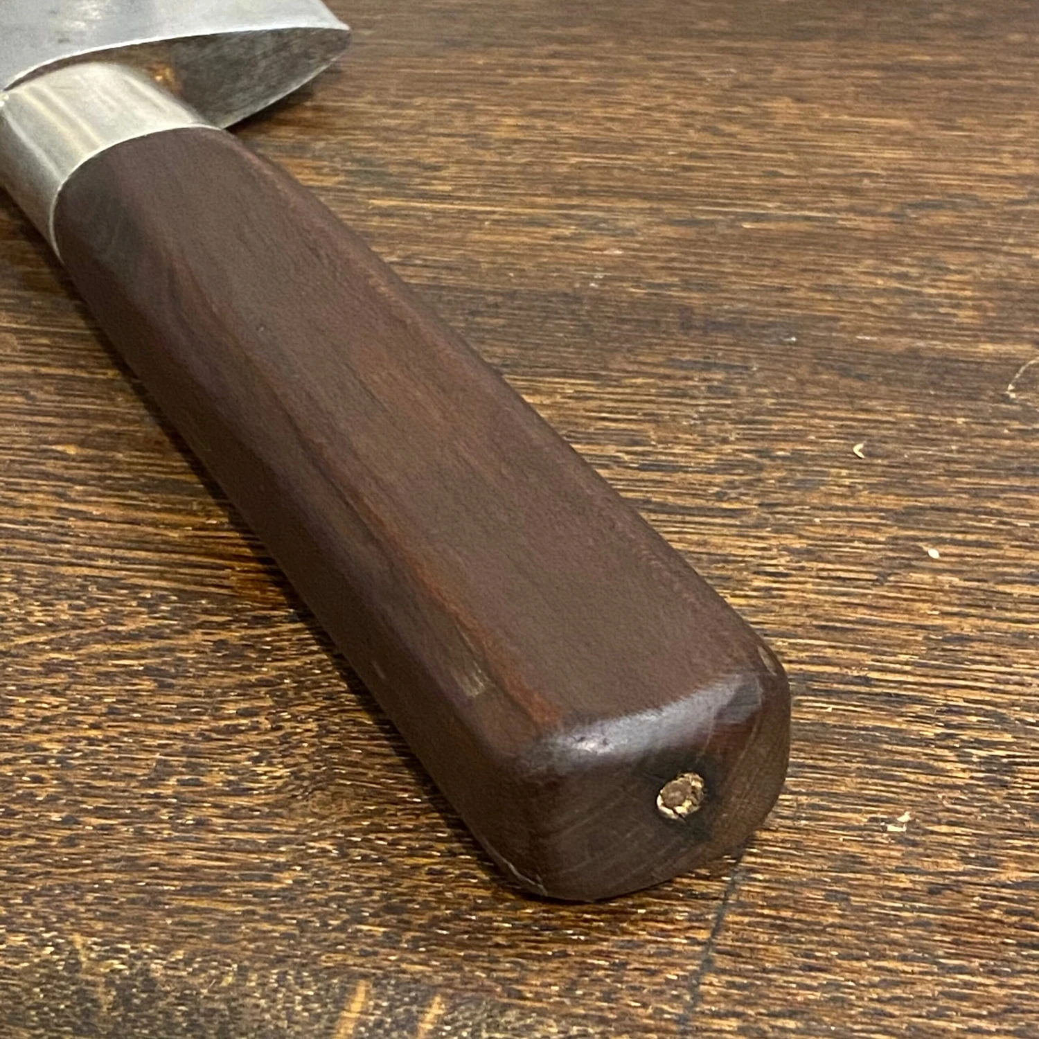 Vintage M Schlesinger Berlin 11.75” Chef Knife Carbon Steel 19th C? - Image 8