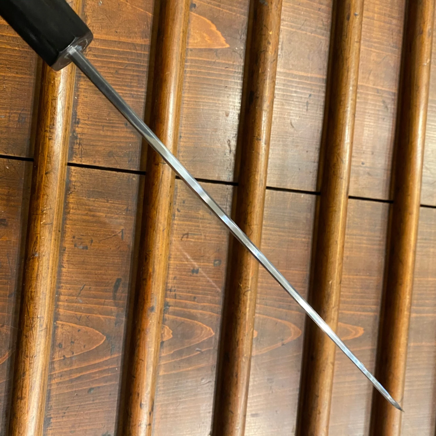 Hitohira Tanaka Mosuke 240mm Mioroshi Deba Aogami 1 Mirror Finish Ebony With Saya - Image 3