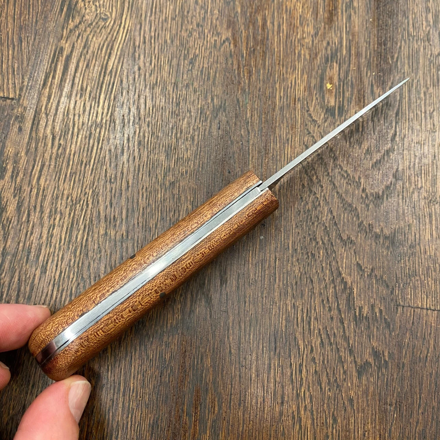 Friedr Herder 4 1/8” Sodbuster / Miner’s Jack Carbon Steel Sapele Wood - Image 3