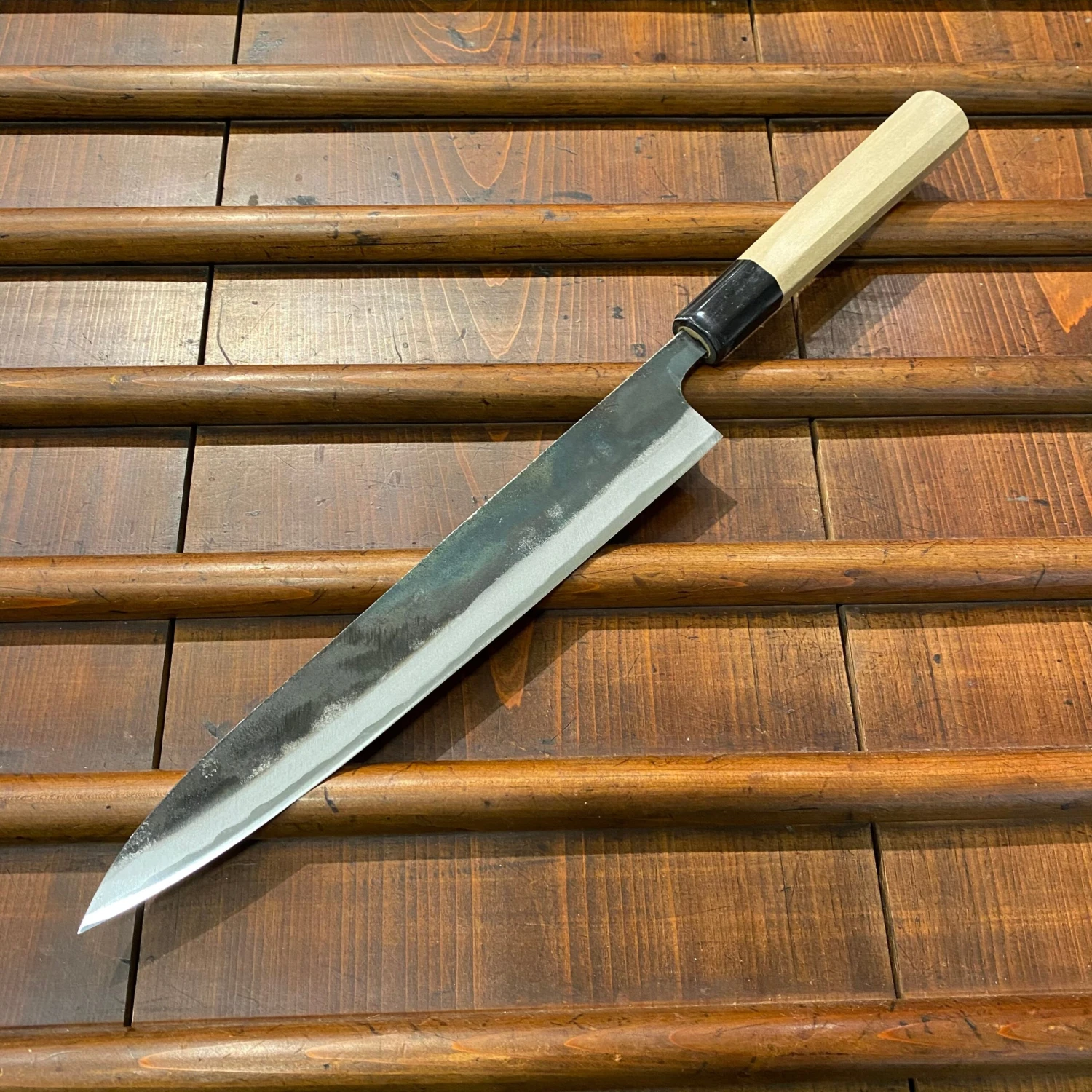 Tosa Tadayoshi 240mm Sujihiki Aogami 1 Oct Ho/Horn - Image 2