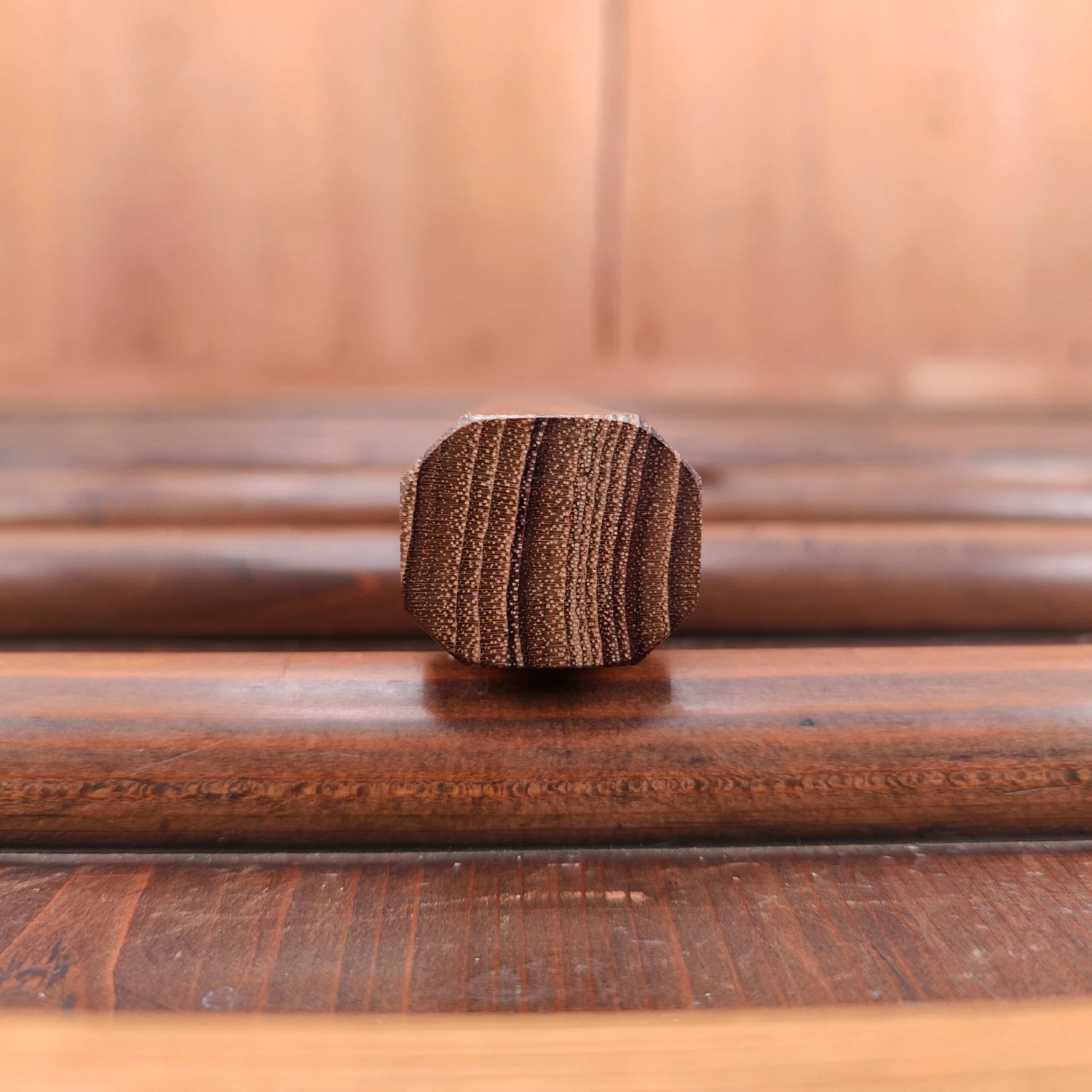 Yoshikane Hamono 165mm Santoku Shirogami 2 Nashiji Teak Handle - Image 7