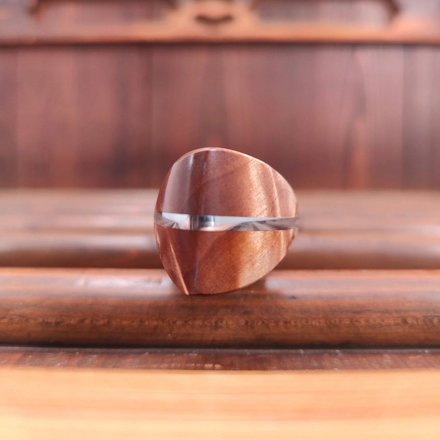 Nigara Hamono 180mm Santoku SG2 Migaki Tsuchime Stabilized Maple Burl Western Handle - Image 8