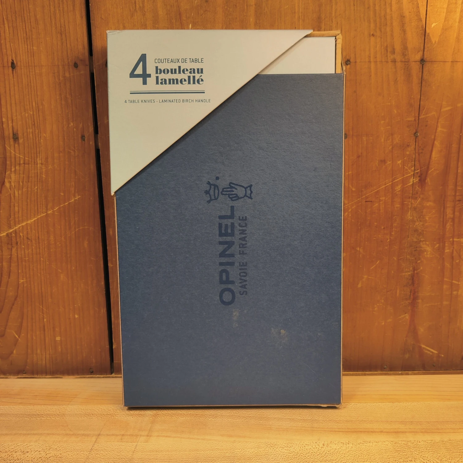 Opinel Set Of 4 Table Chic Birch Wood Steak Knives - Image 3