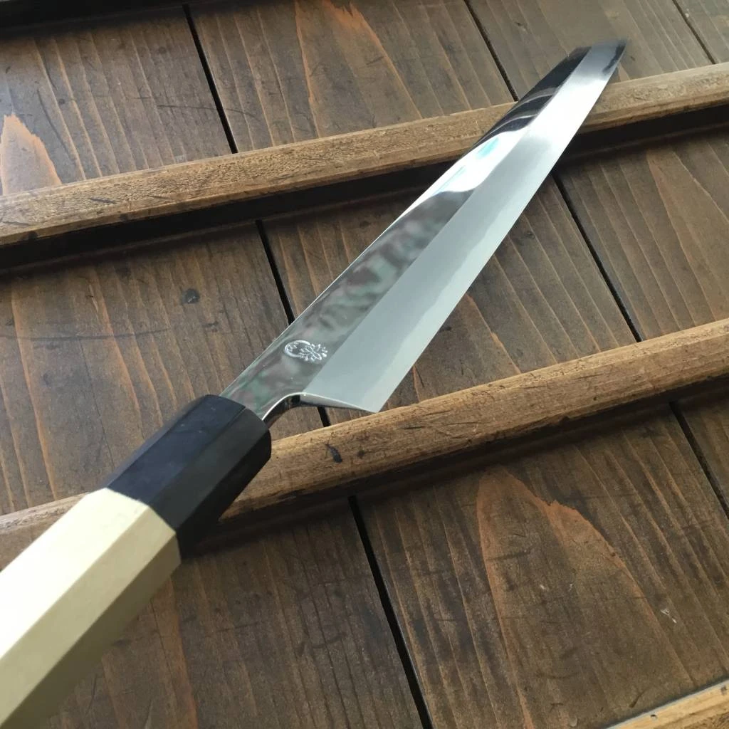 Sakai Kikumori Choyo 300mm Kiritsuke Yanagi Shirogami 2 With Saya - Image 3