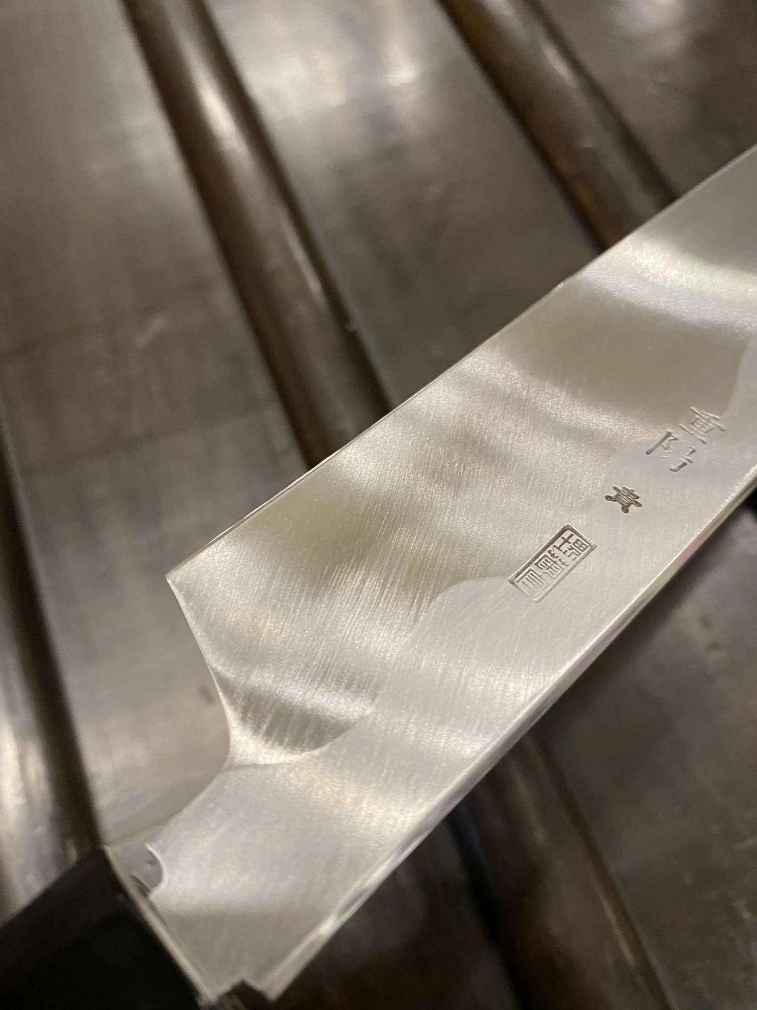 Sakai Kikumori Choyo 300mm Saber Tip Sakimaru Takobiki Aogami 1 With Saya - Image 6