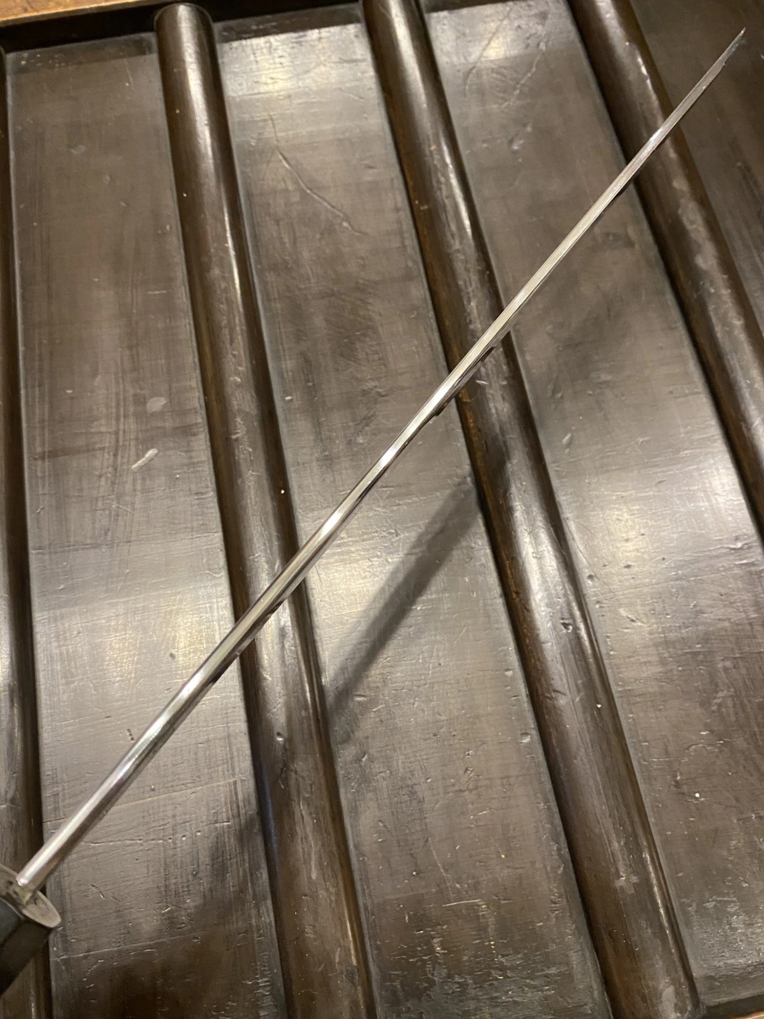 Sakai Kikumori Choyo 300mm Saber Tip Sakimaru Takobiki Aogami 1 With Saya - Image 4