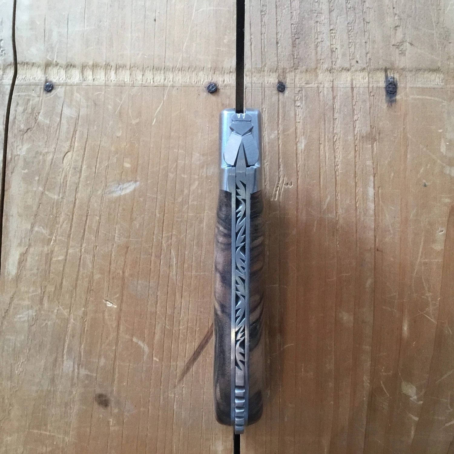 Fontenille Pataud Laguiole Gentleman 10.5cm Pocket Knife Walnut Lockback - Image 3