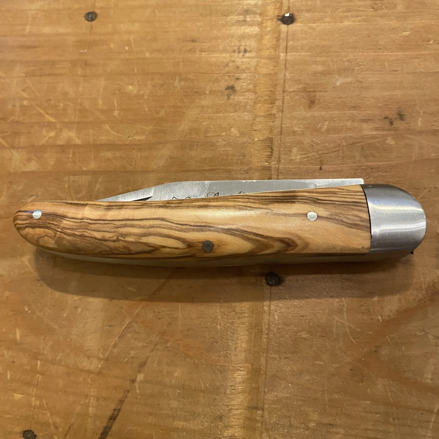 Au Sabot Alsacien 10cm Pocket Knife Carbon Olive - Image 3