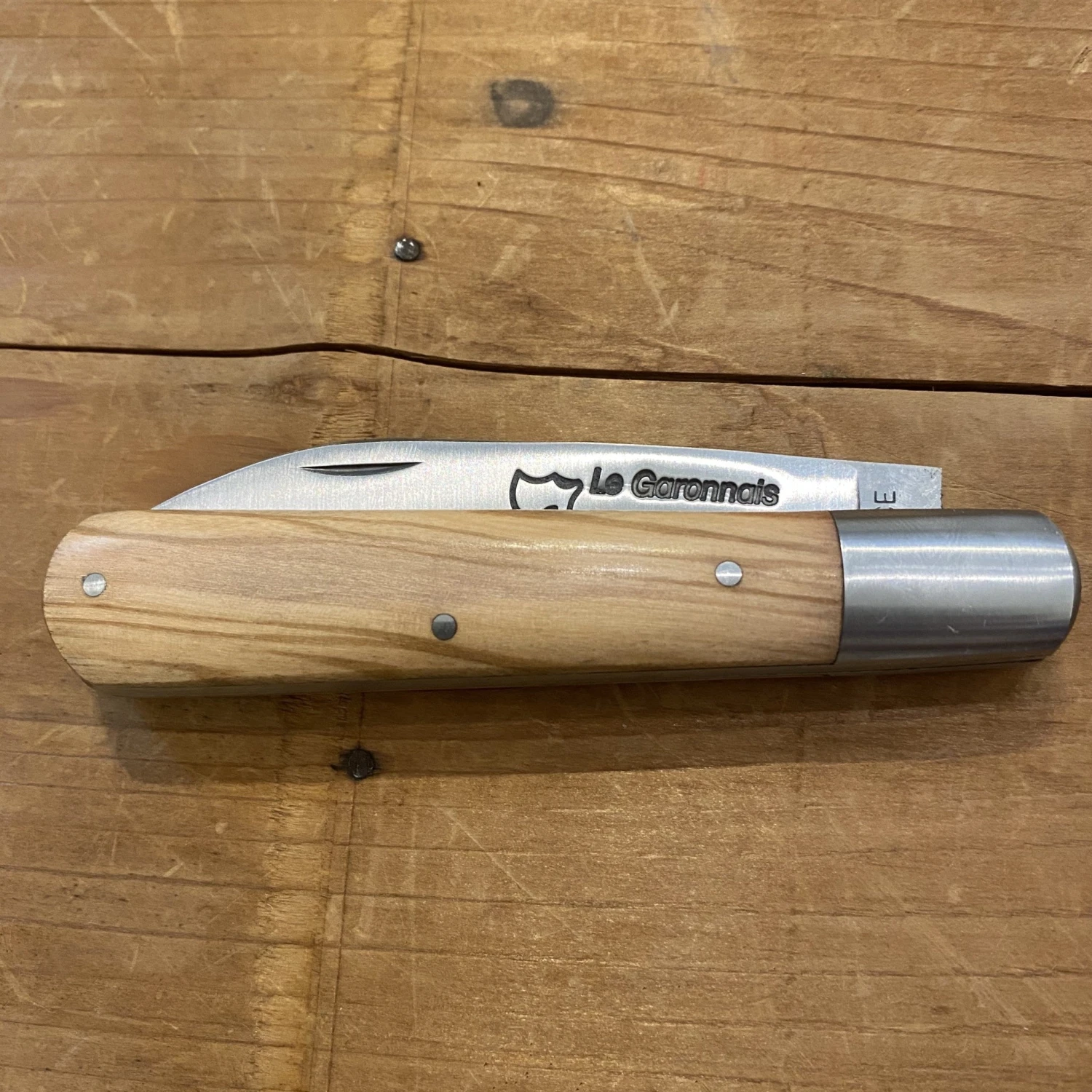 Au Sabot Garonnais 10.5cm Pocket Knife Stainless Olive - Image 3