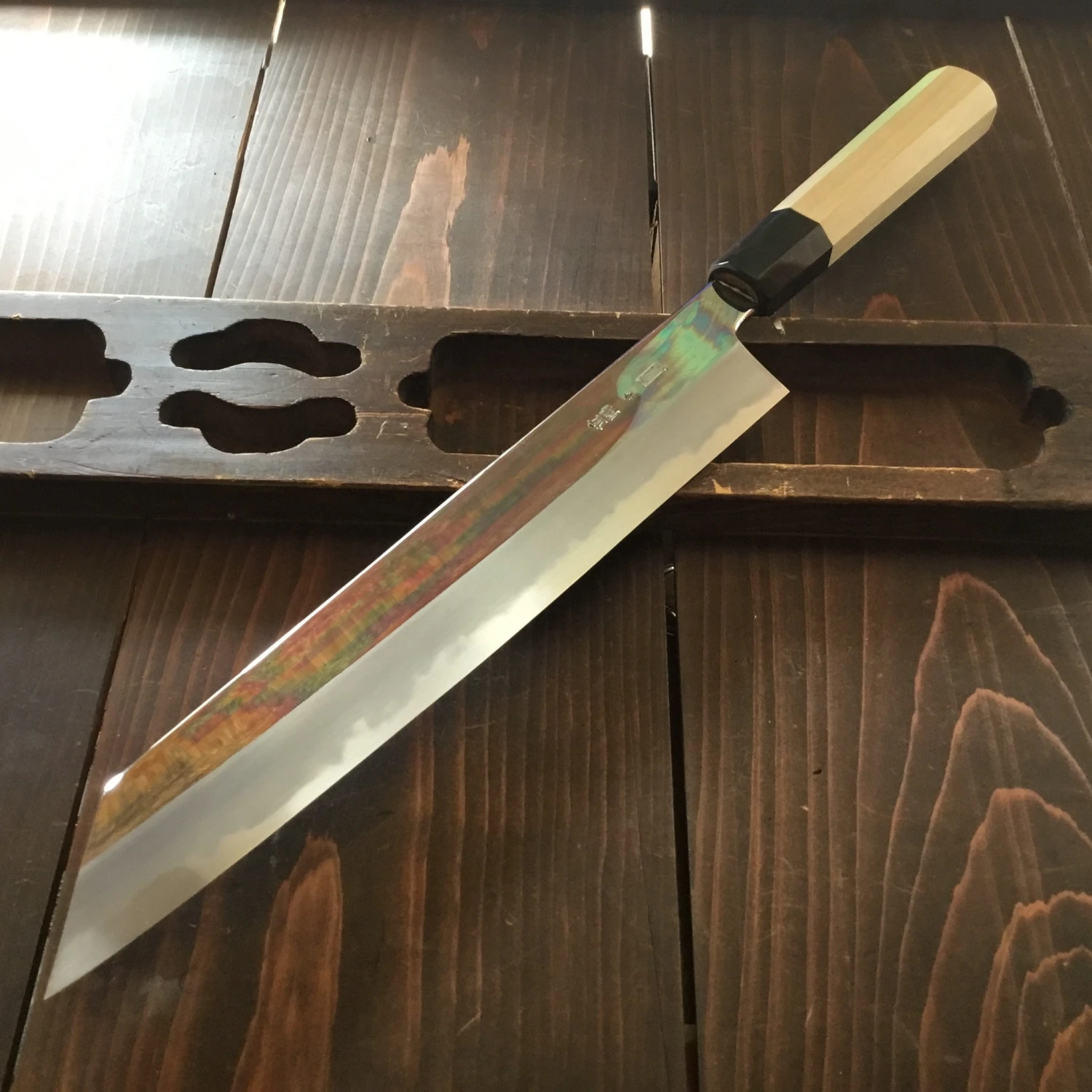 Sakai Kikumori Choyo 270mm Kiritsuke Gyuto Aogami 1 With Saya - Image 2