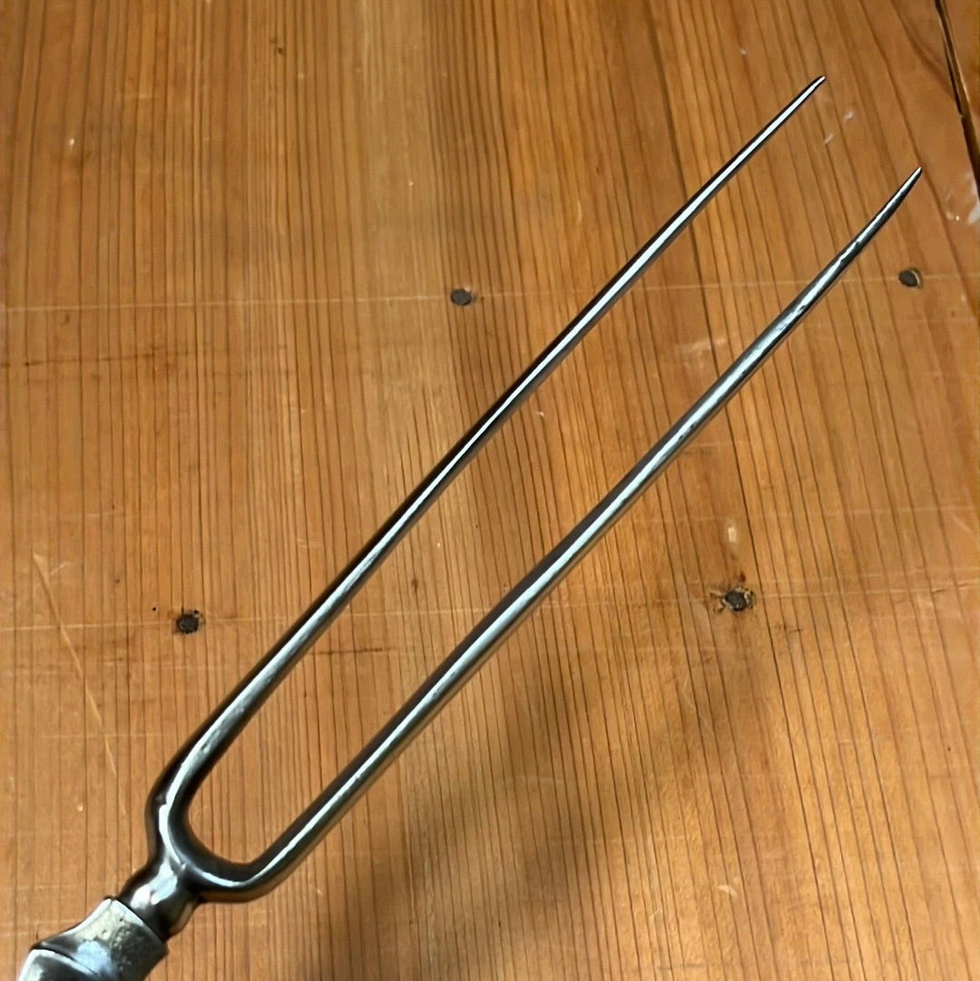 Vintage Handforged 5.5" Bayonet Carving Fork Stag Handle Gothic Style - Image 8