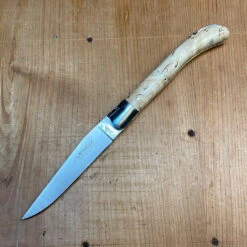 Fontenille Pataud Laguiole Le Pocket 10cm Pocket Knife Curly Birch Lockback